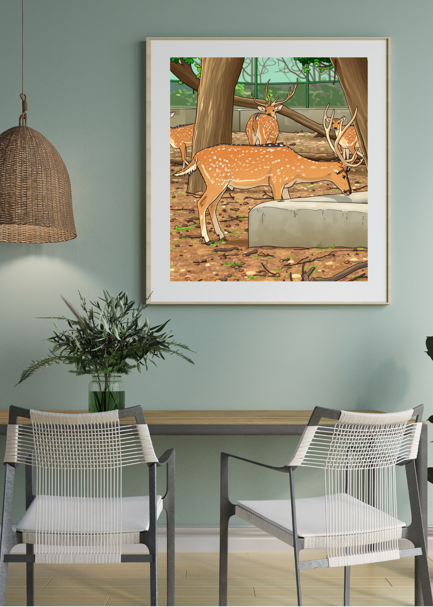 15 Animals Wall Art Bundle - Cartoon & Real Portraits - Instant Download