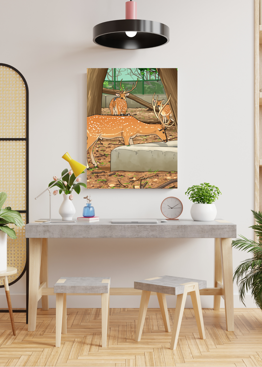 15 Animals Wall Art Bundle - Cartoon & Real Portraits - Instant Download