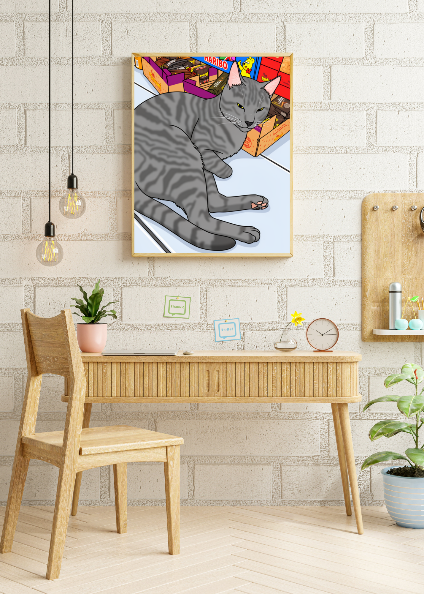 15 Animals Wall Art Bundle - Cartoon & Real Portraits - Instant Download