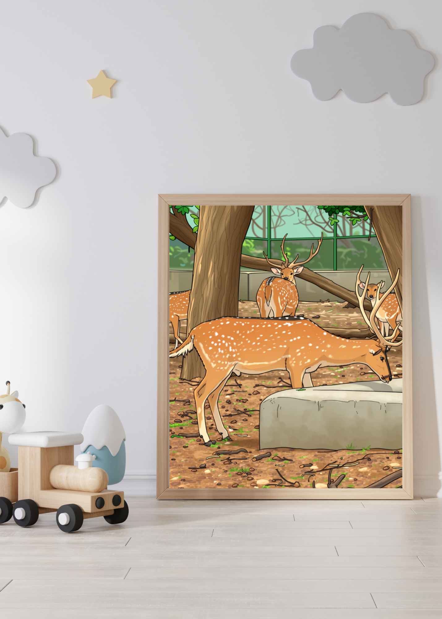 15 Animals Wall Art Bundle - Cartoon & Real Portraits - Instant Download