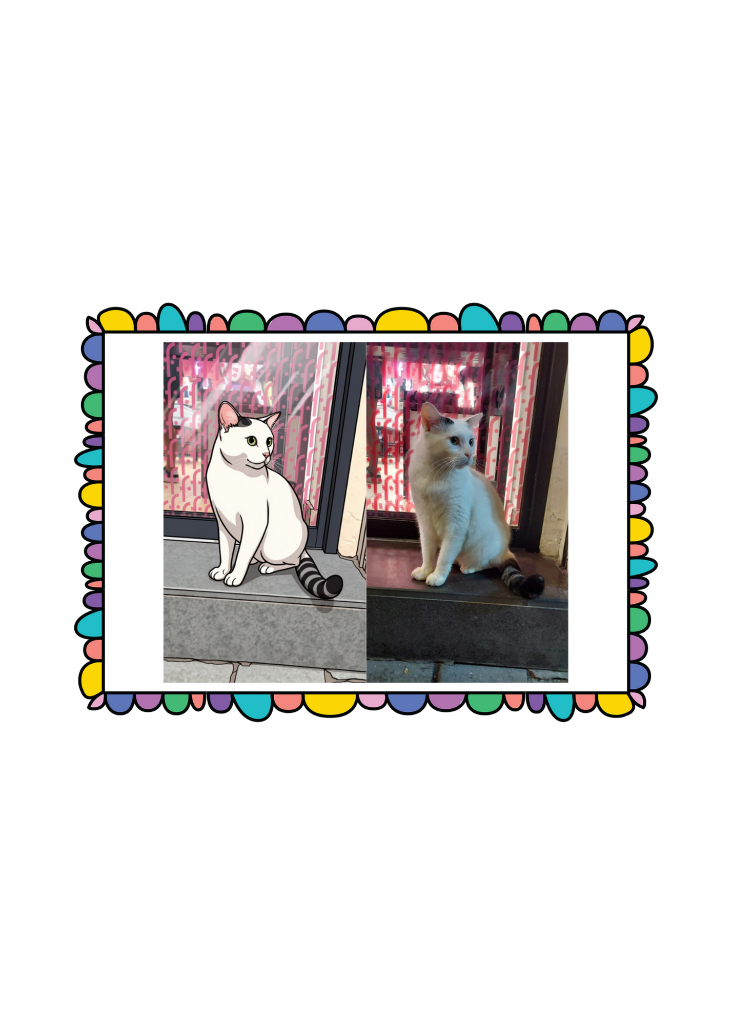 19 Animal Photos with Cartoonified Pictures Bundle - 5 Sizes for Kids Room, Home Decor & Print on Demand