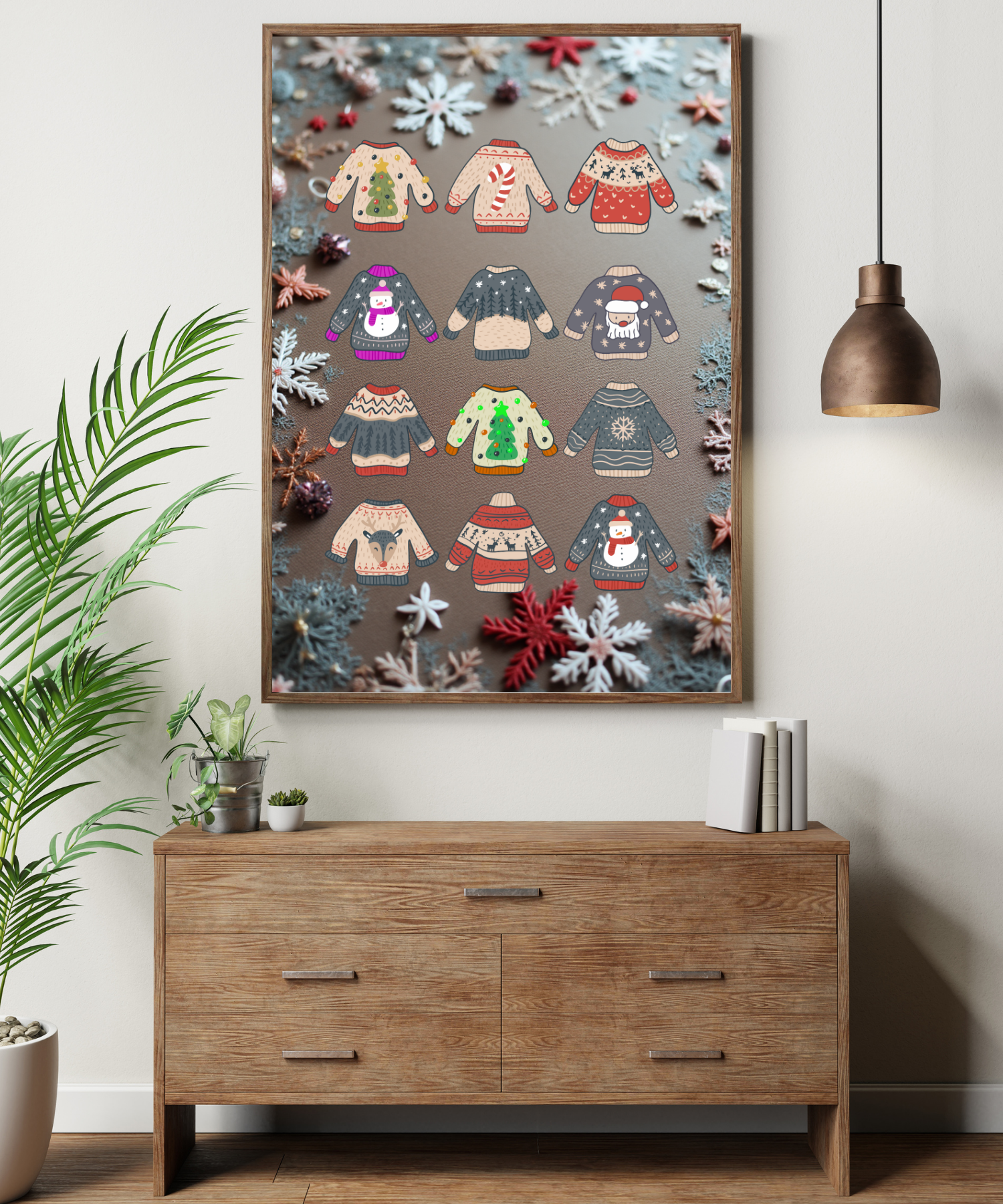 Christmas Clothes Picture - 5 Sizes Bundle for Home Decor, Kids Room & Print on Demand