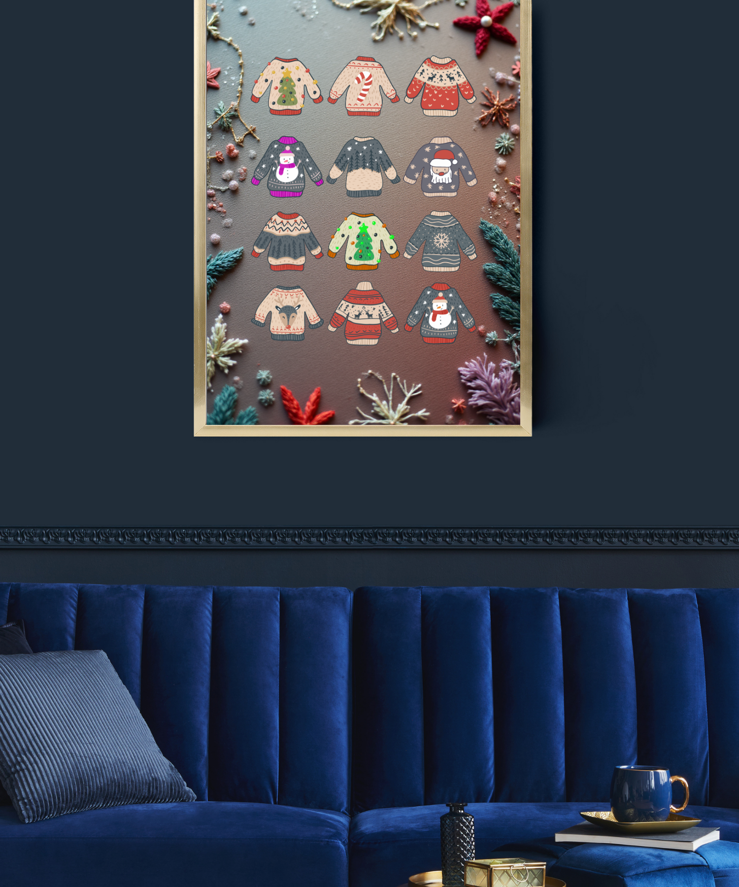 Christmas Clothes Picture - 5 Sizes Bundle for Home Decor, Kids Room & Print on Demand