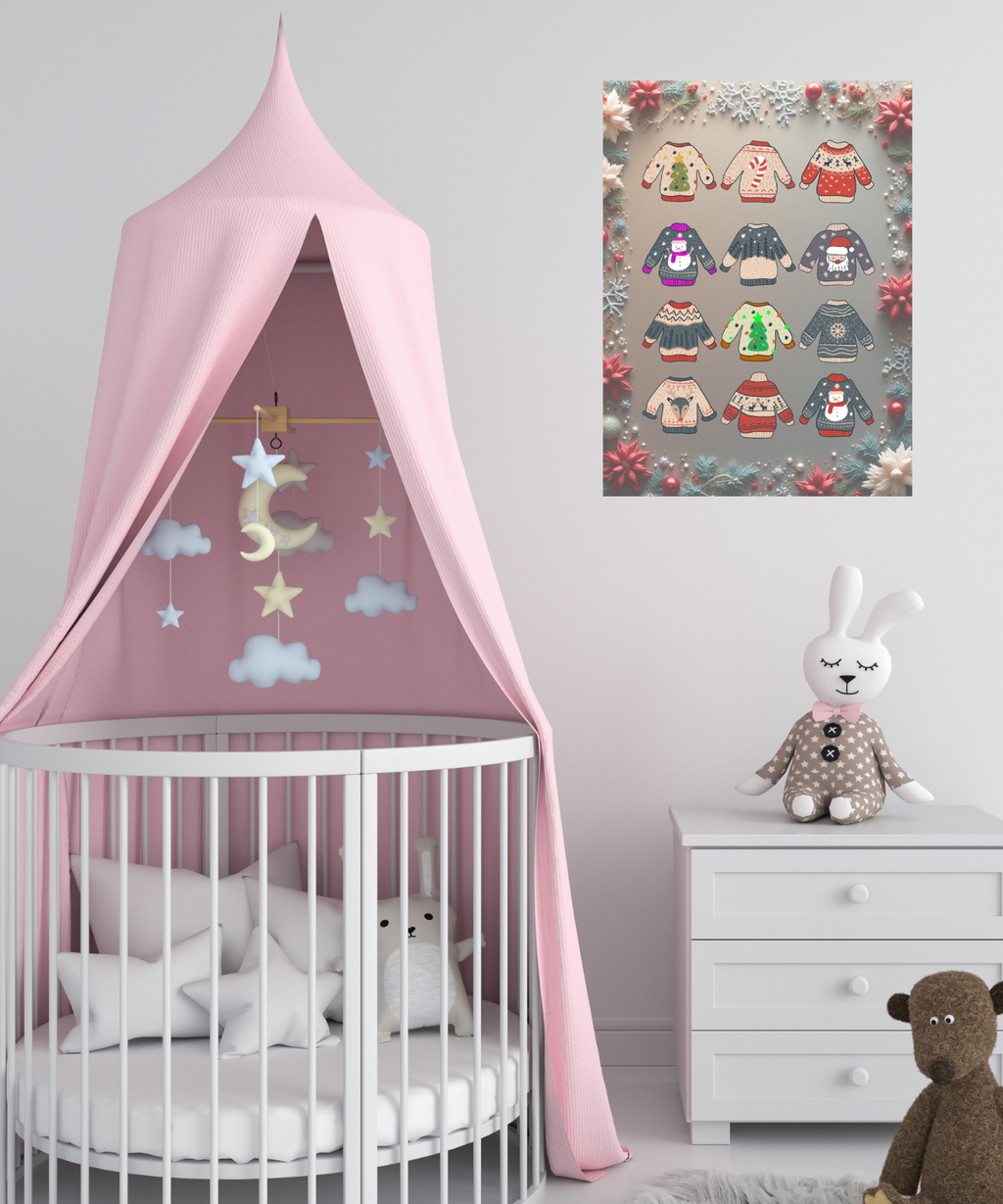Christmas Clothes Picture - 5 Sizes Bundle for Home Decor, Kids Room & Print on Demand