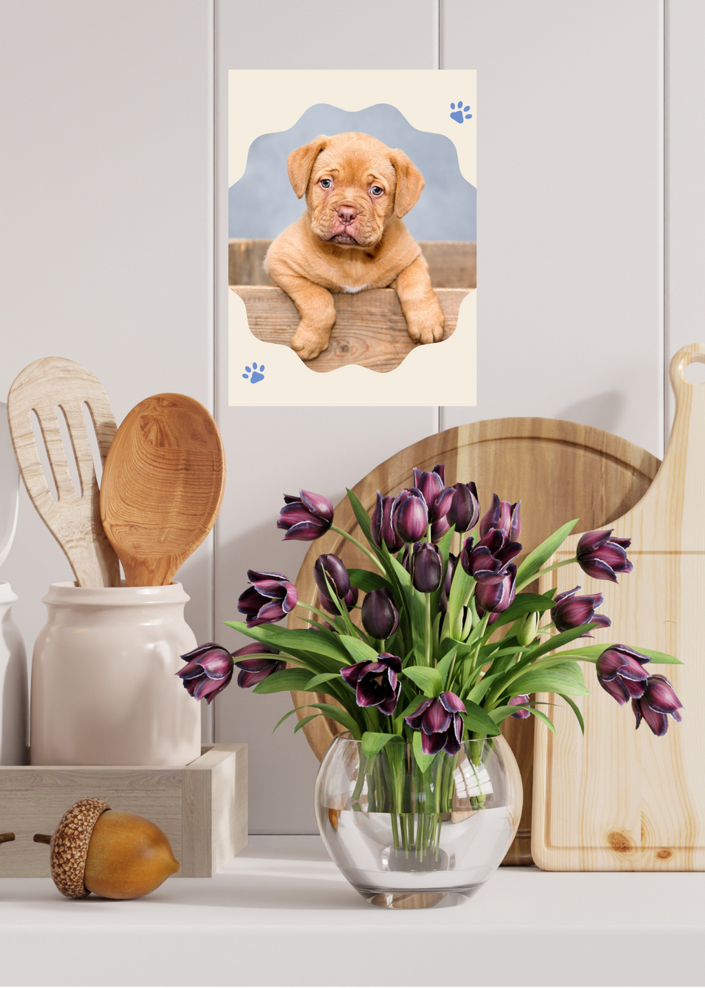 19 Cute Dogs Portraits Wall Art - 2 Sizes - Kids Room & Nursery Decor - Print on Demand - Instant Download