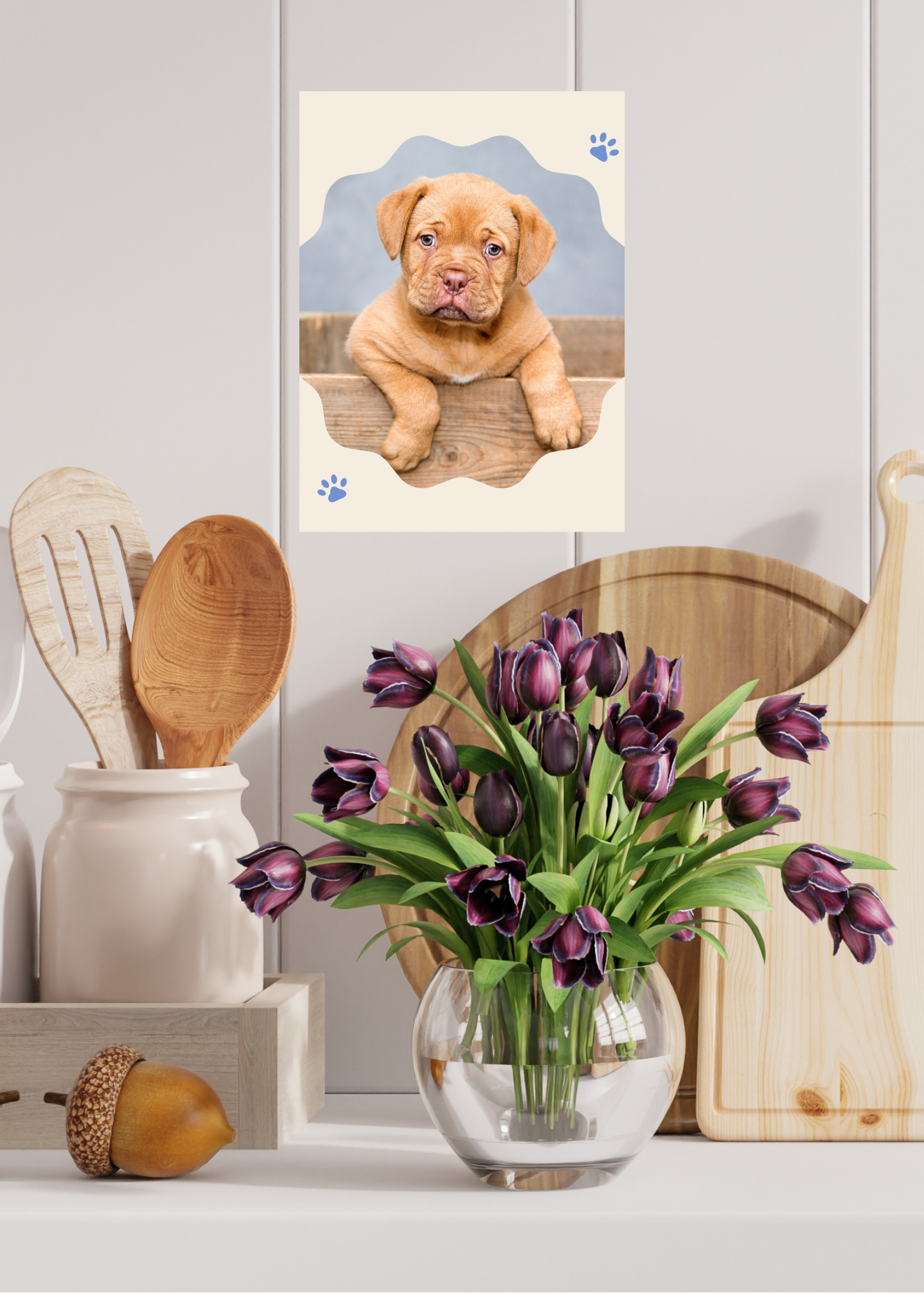 19 Cute Dogs Portraits Wall Art - 2 Sizes - Kids Room & Nursery Decor - Print on Demand - Instant Download