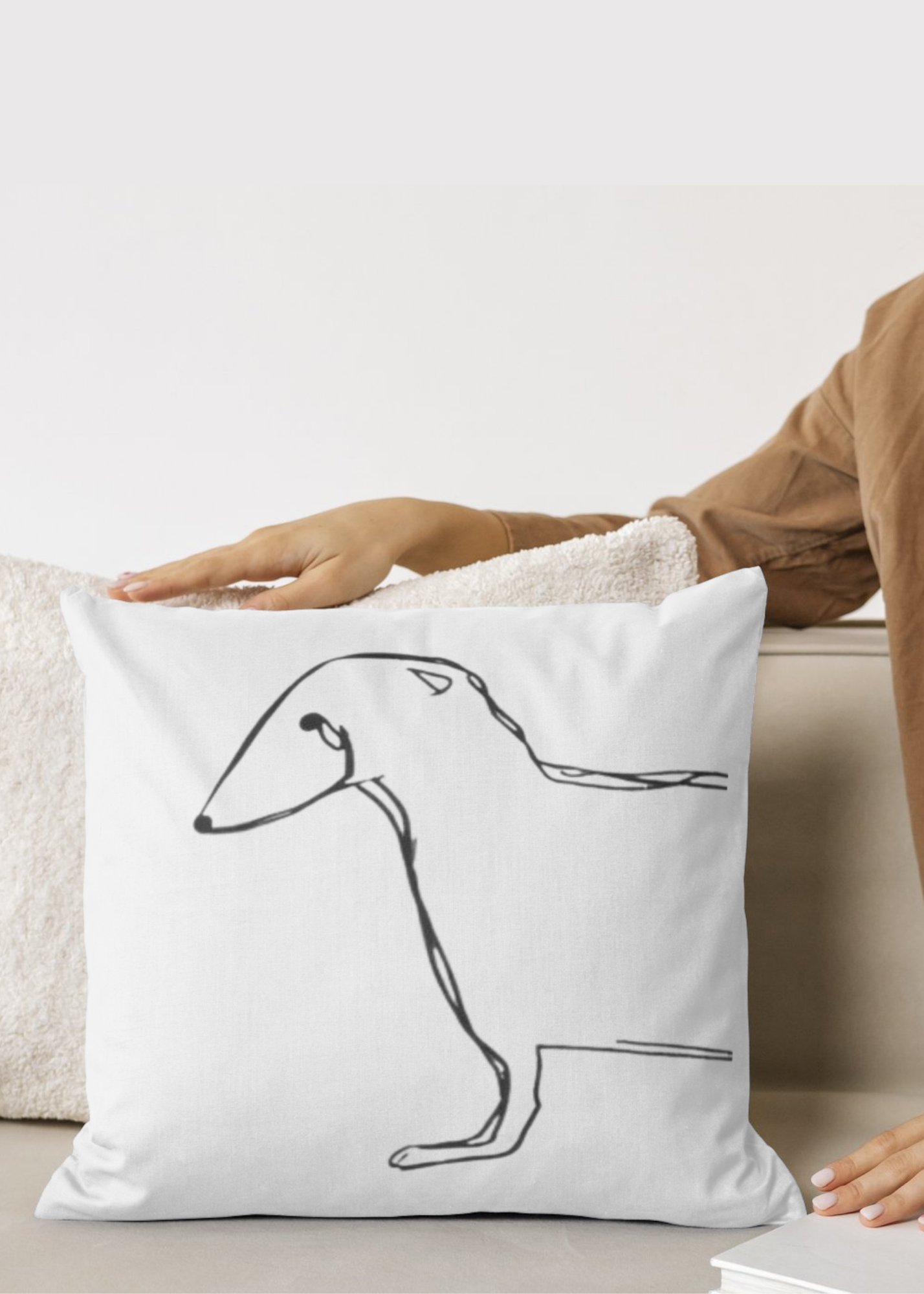 Dog in Half Wall Art - Modern Pet Decor - Home & Kids Room - Print on Demand - Instant Download