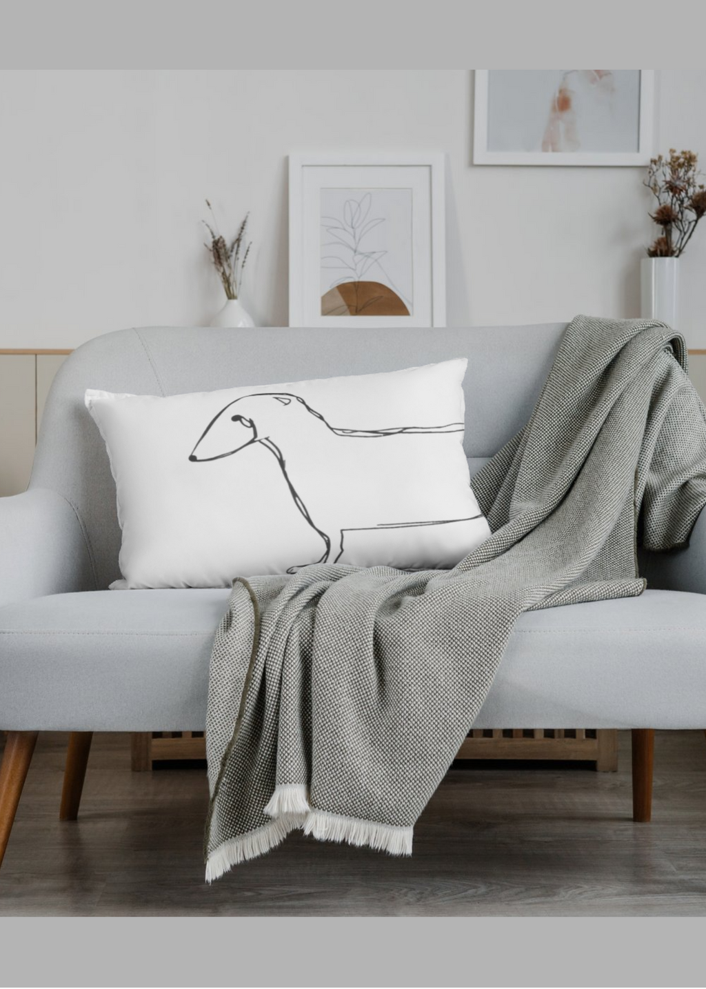 Dog in Half Wall Art - Modern Pet Decor - Home & Kids Room - Print on Demand - Instant Download