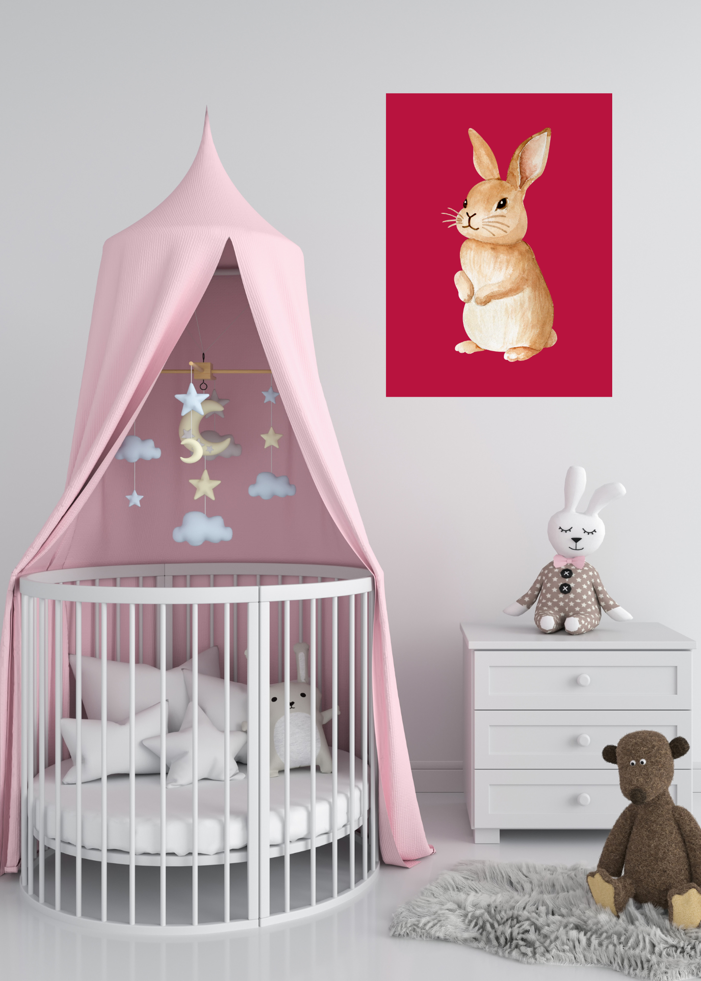 70 Easter Rabbit Kids Room & Nursery Wall Art - Instant Download