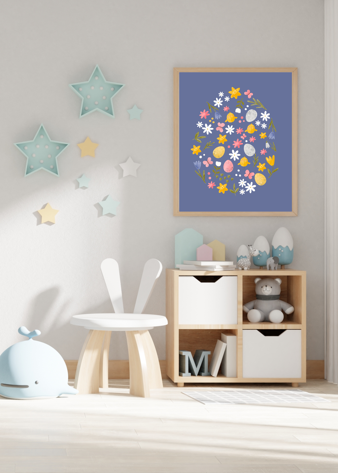 70 Easter Rabbit Kids Room & Nursery Wall Art - Instant Download