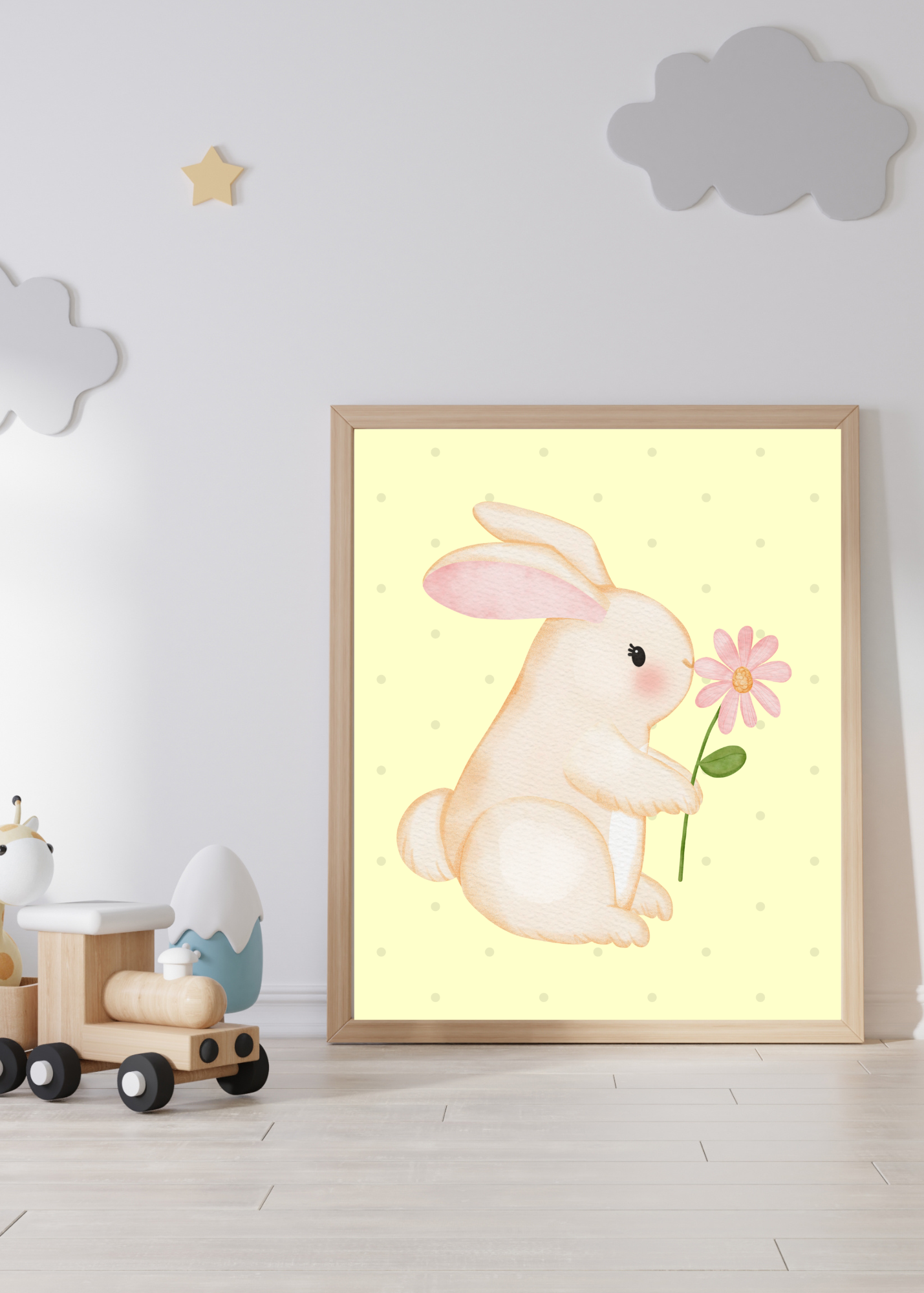 70 Easter Rabbit Kids Room & Nursery Wall Art - Instant Download