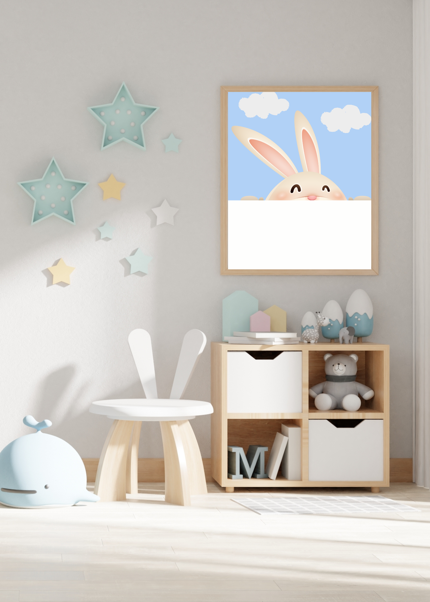70 Easter Rabbit Kids Room & Nursery Wall Art - Instant Download