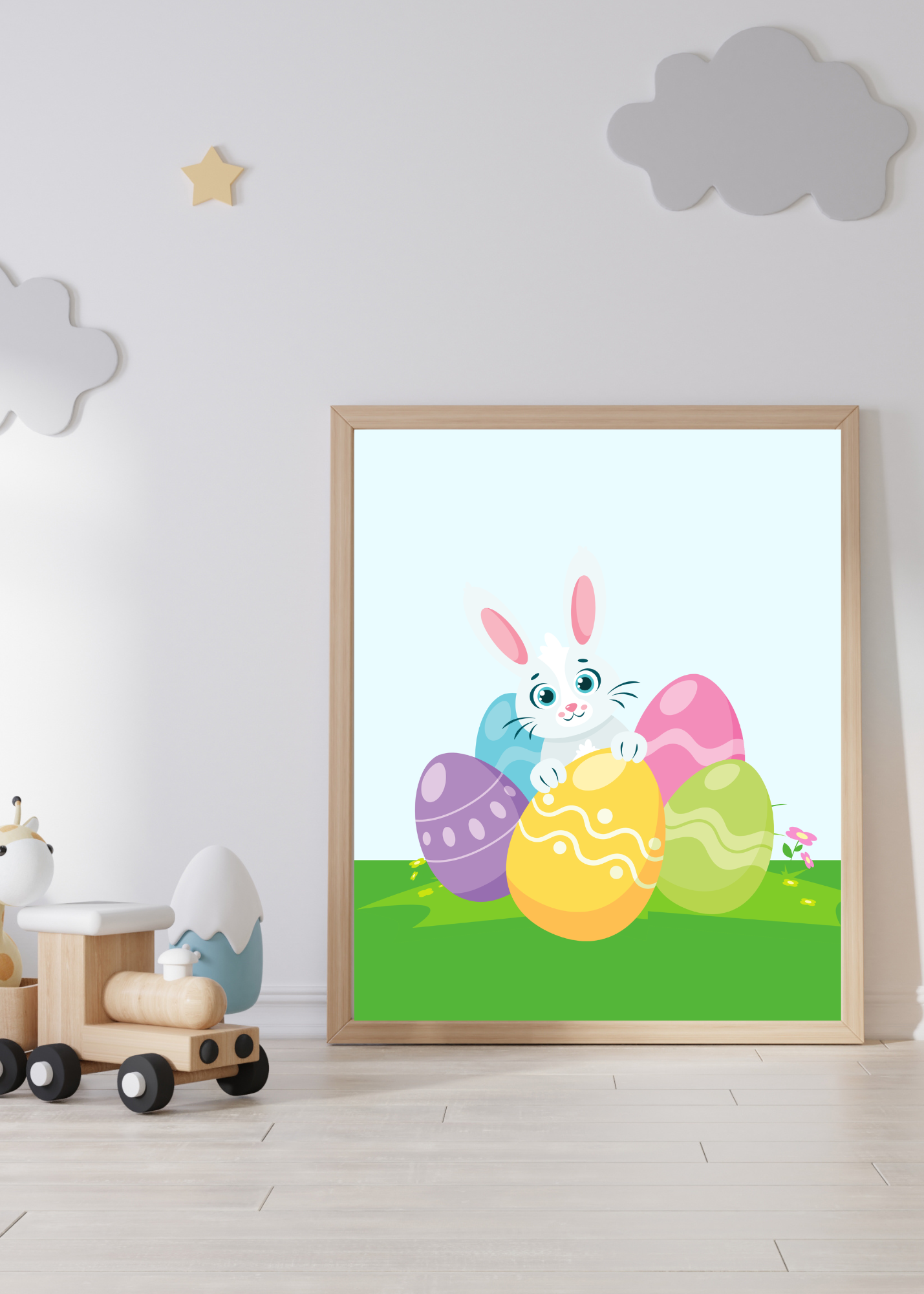 70 Easter Rabbit Kids Room & Nursery Wall Art - Instant Download