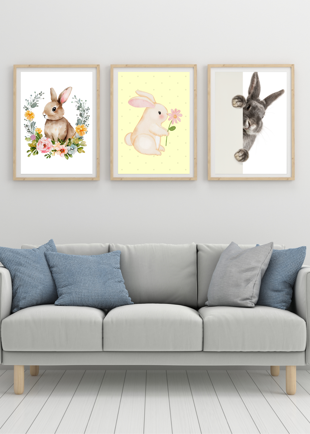 70 Easter Rabbit Kids Room & Nursery Wall Art - Instant Download