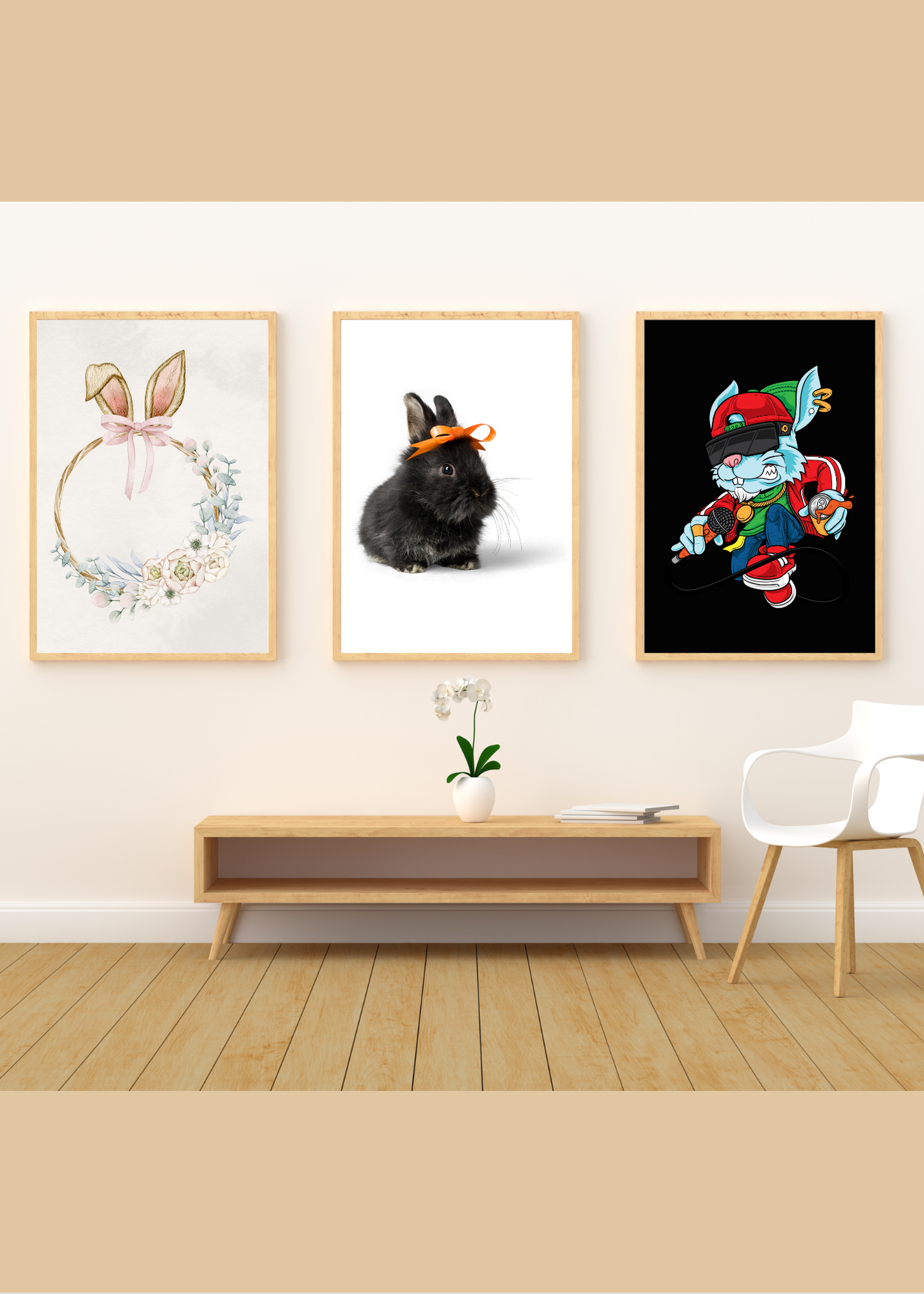 70 Easter Rabbit Kids Room & Nursery Wall Art - Instant Download