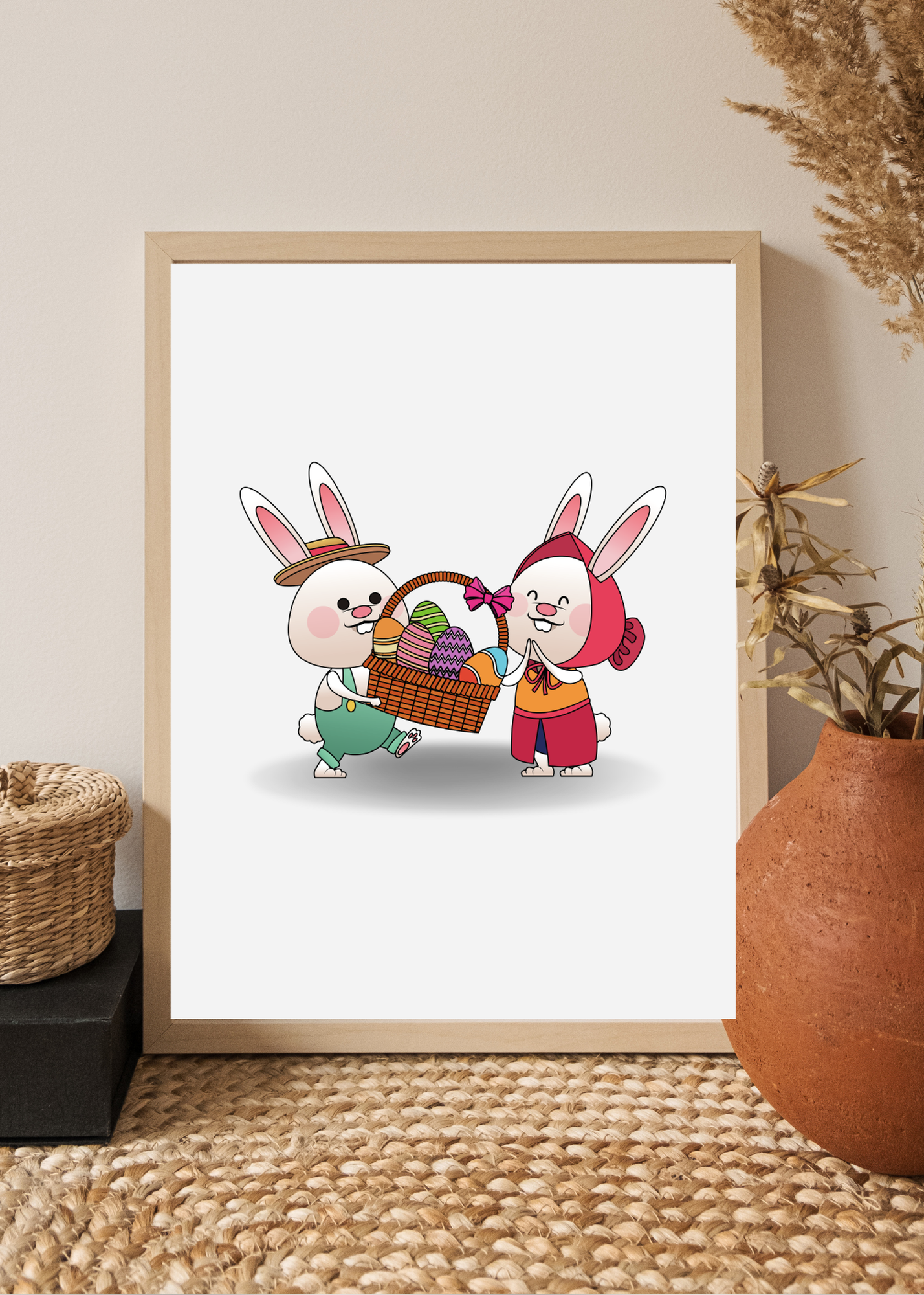 70 Easter Rabbit Kids Room & Nursery Wall Art - Instant Download