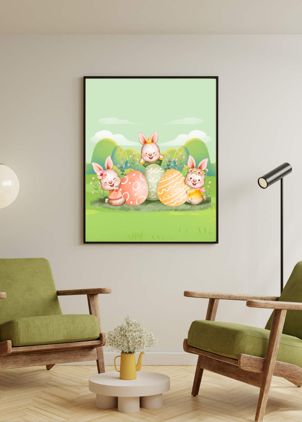 70 Easter Rabbit Kids Room & Nursery Wall Art - Instant Download