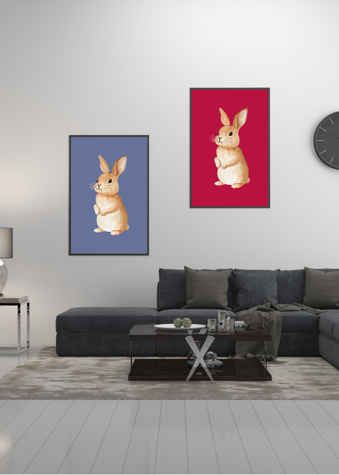 70 Easter Rabbit Kids Room & Nursery Wall Art - Instant Download