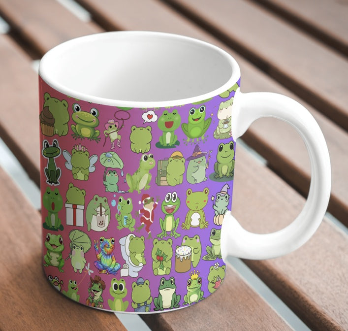 3 Cute Animal Cartoons Bundle - Capybara, Frog & Siberian Dog for Kids' Room & Print on Demand