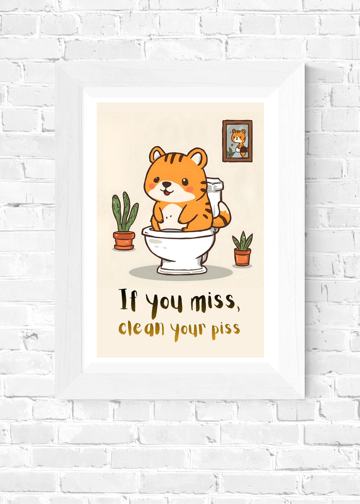 3 Funny Bathroom Wall Art - Frog, Bunny & Bear Toilet Humor for Kids & Print on Demand