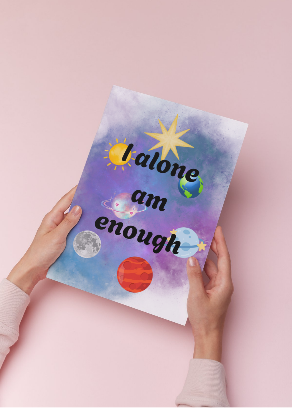 7 Galaxy Affirmation Cards - Print on Demand & Digital Download