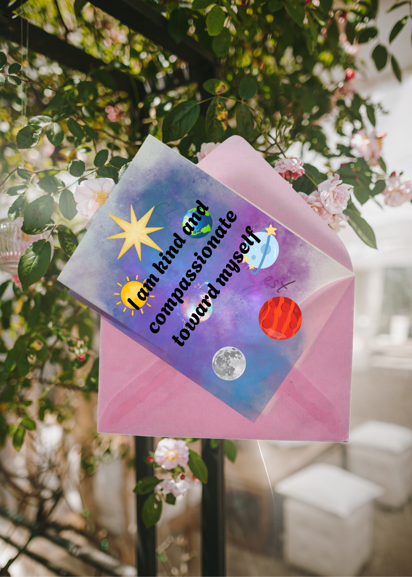 7 Galaxy Affirmation Cards - Print on Demand & Digital Download