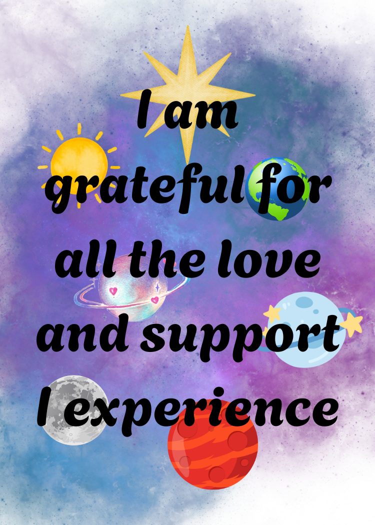 7 Galaxy Affirmation Cards - Print on Demand & Digital Download