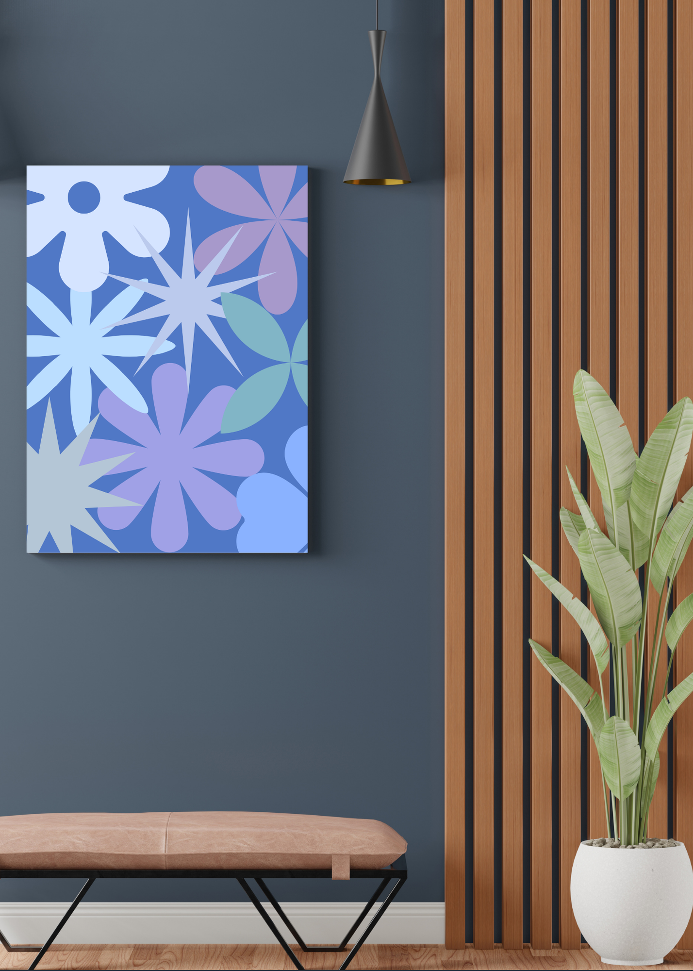4 Geometric Shapes Wall Art - Modern Abstract Decor & Print on Demand