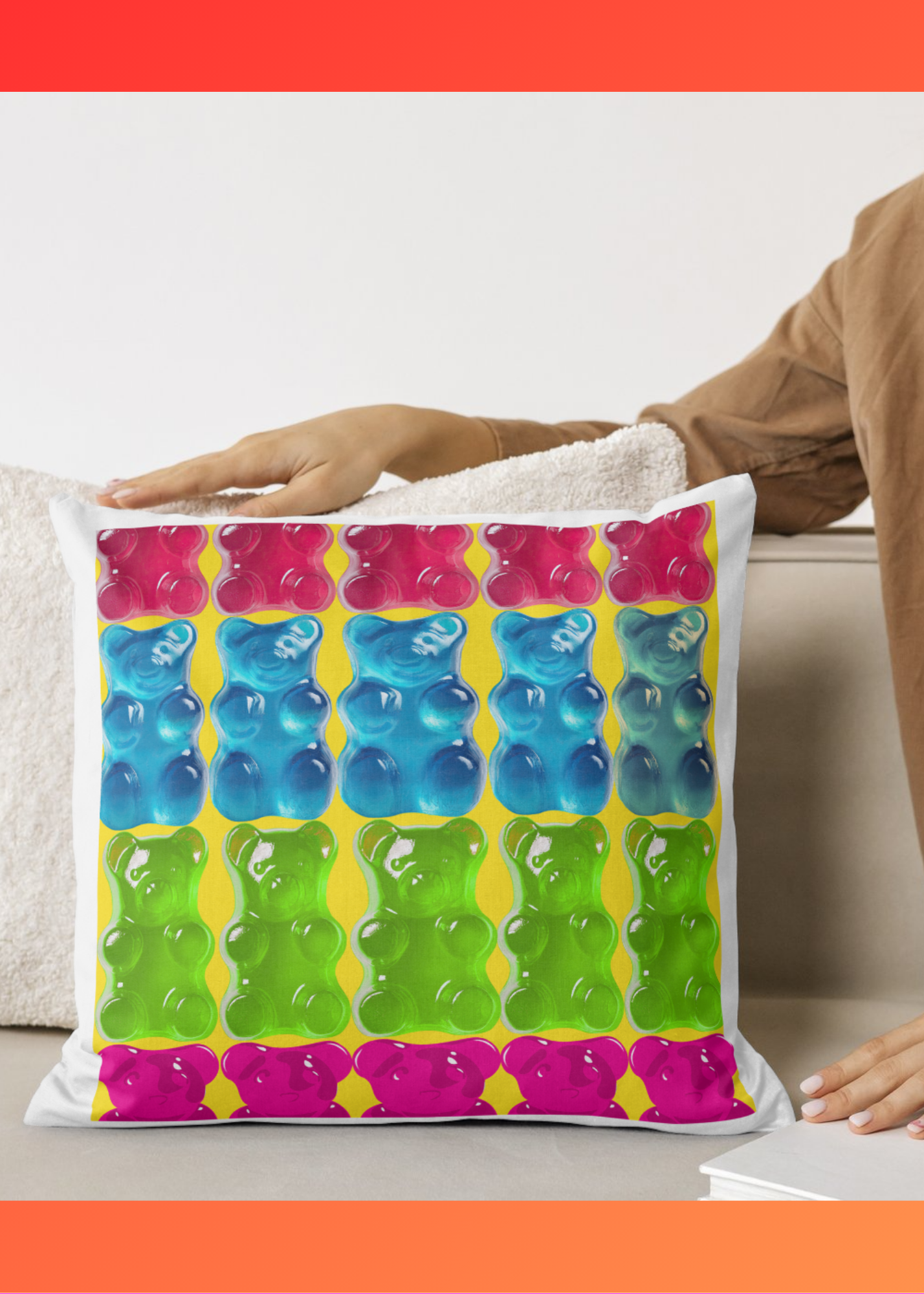 16 Gummy Bear Pictures Bundle - 5 Sizes for Kids Room, Nursery, Home Decor & Print on Demand