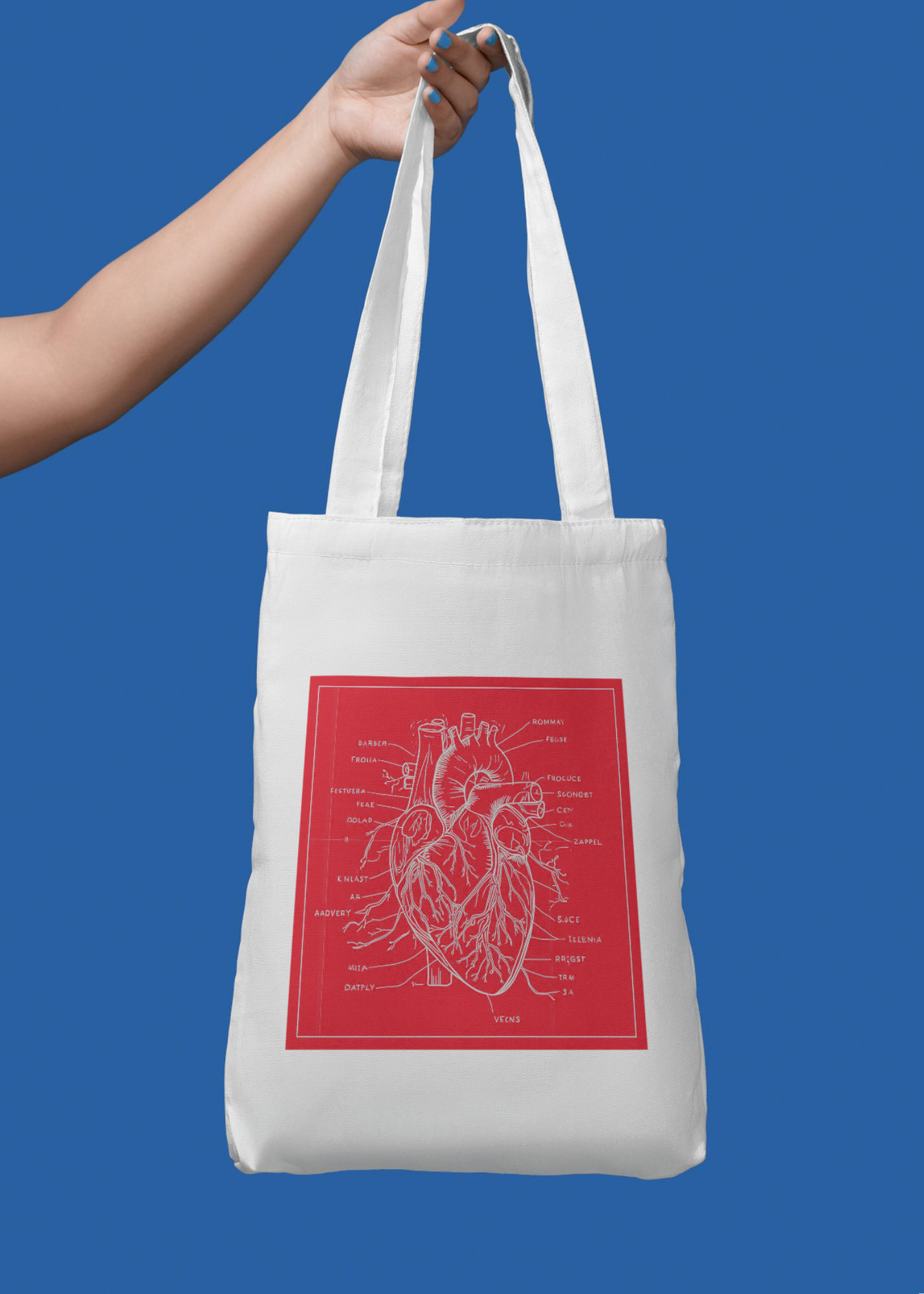 Heart Blueprint Wall Art - 36x36 inch - Office & Home Decor - Print on Demand - Instant Download