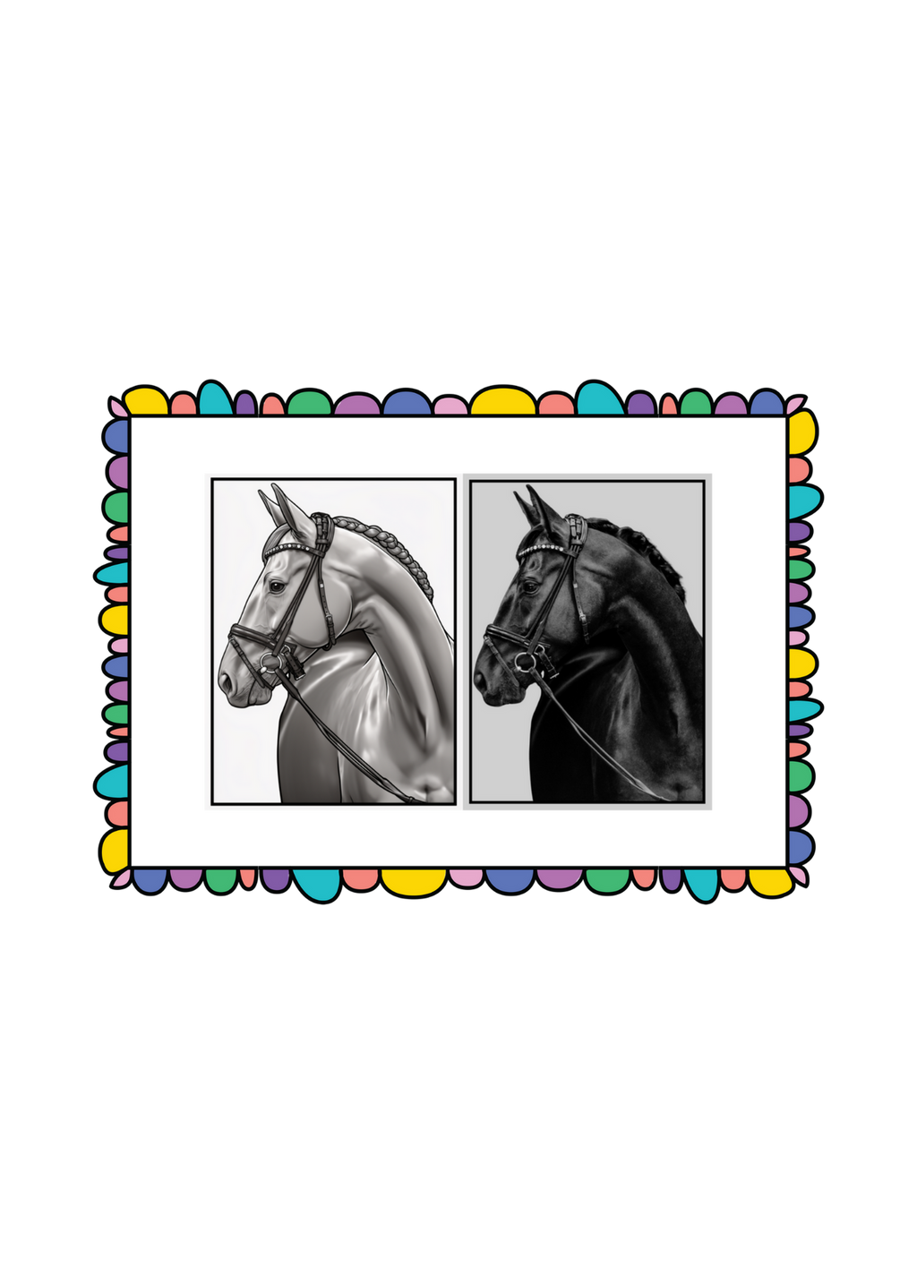 19 Animal Photos with Cartoonified Pictures Bundle - 5 Sizes for Kids Room, Home Decor & Print on Demand