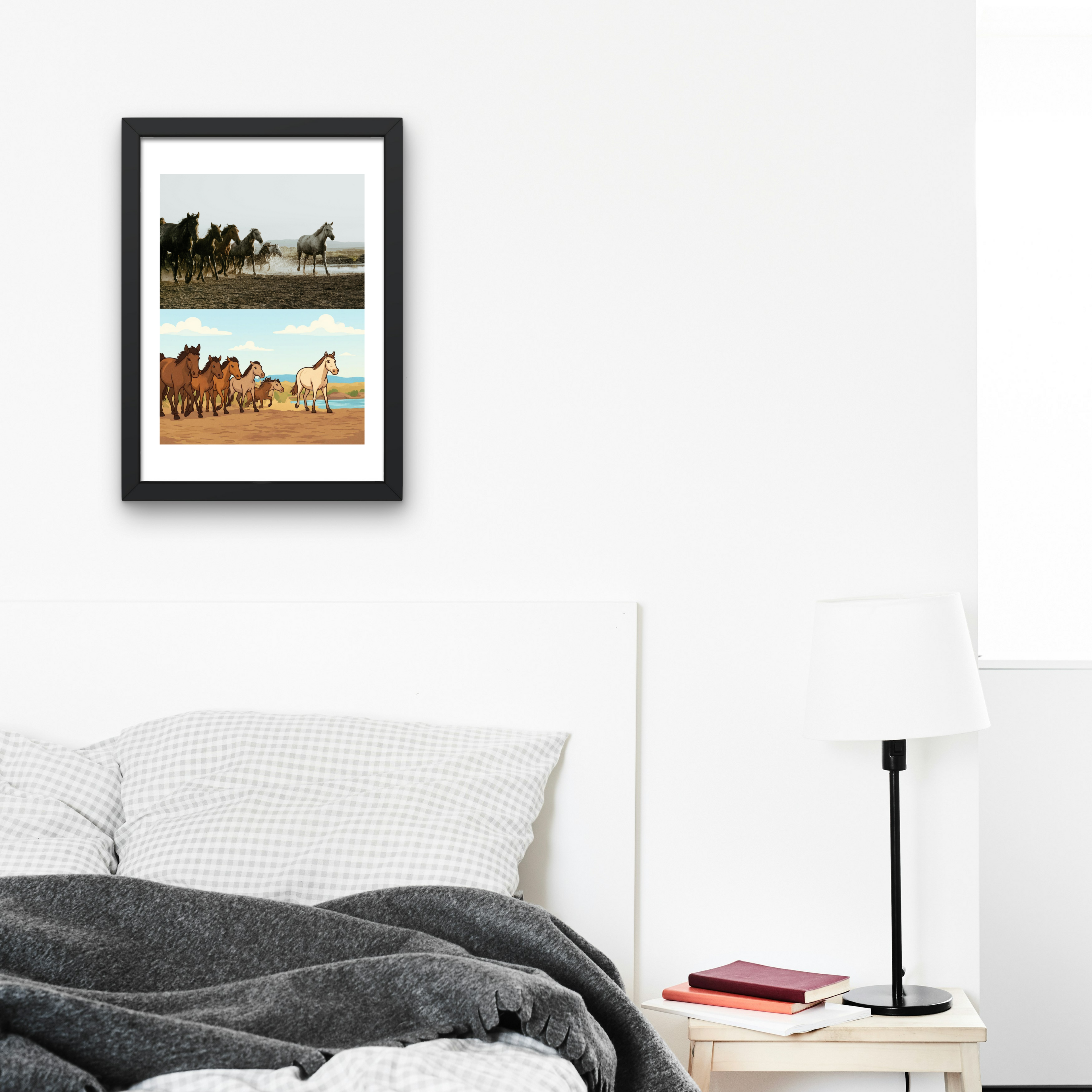 19 Animal Photos with Cartoonified Pictures Bundle - 5 Sizes for Kids Room, Home Decor & Print on Demand