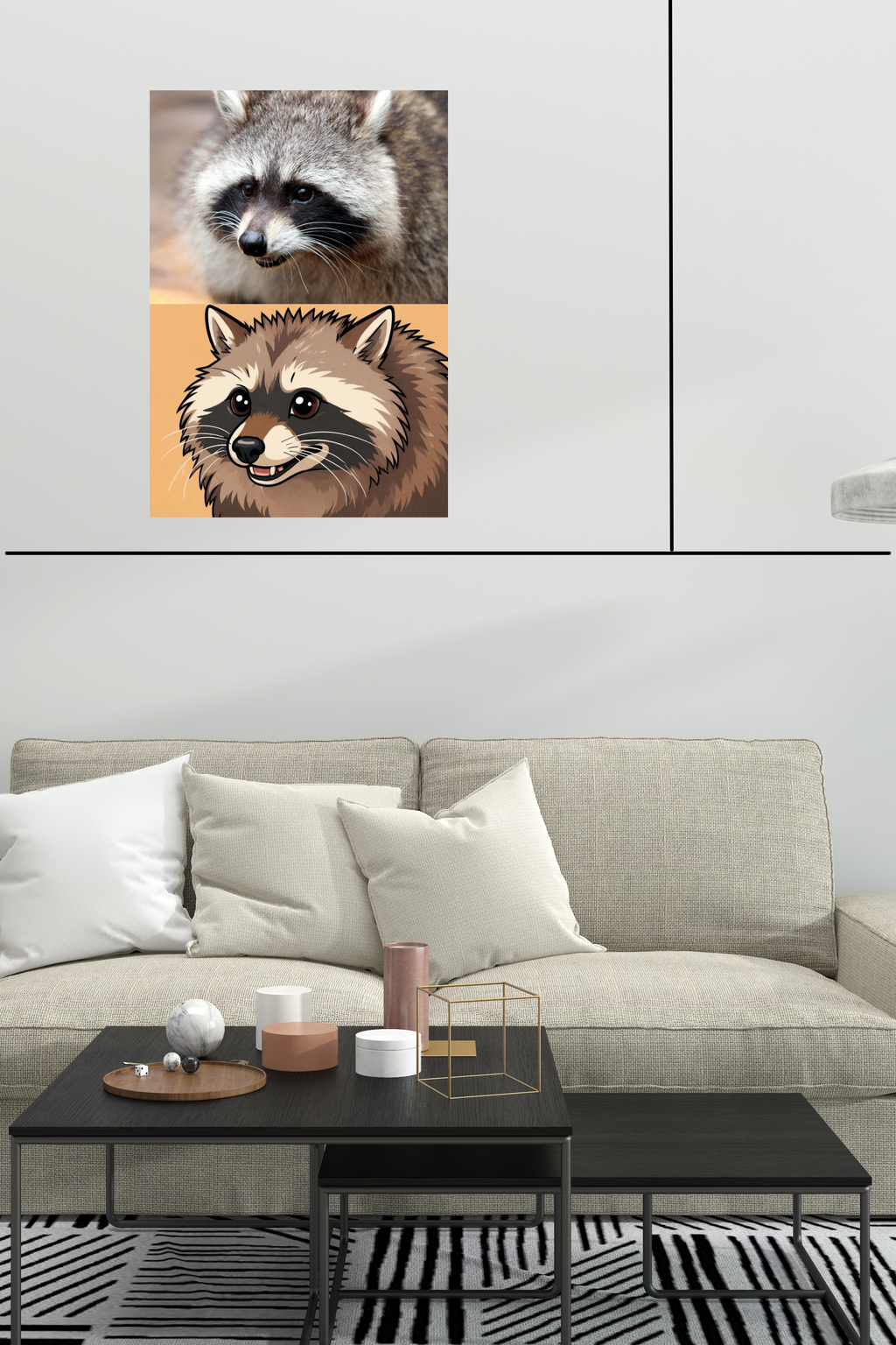 15 Animals Wall Art Bundle - Cartoon & Real Portraits - Instant Download