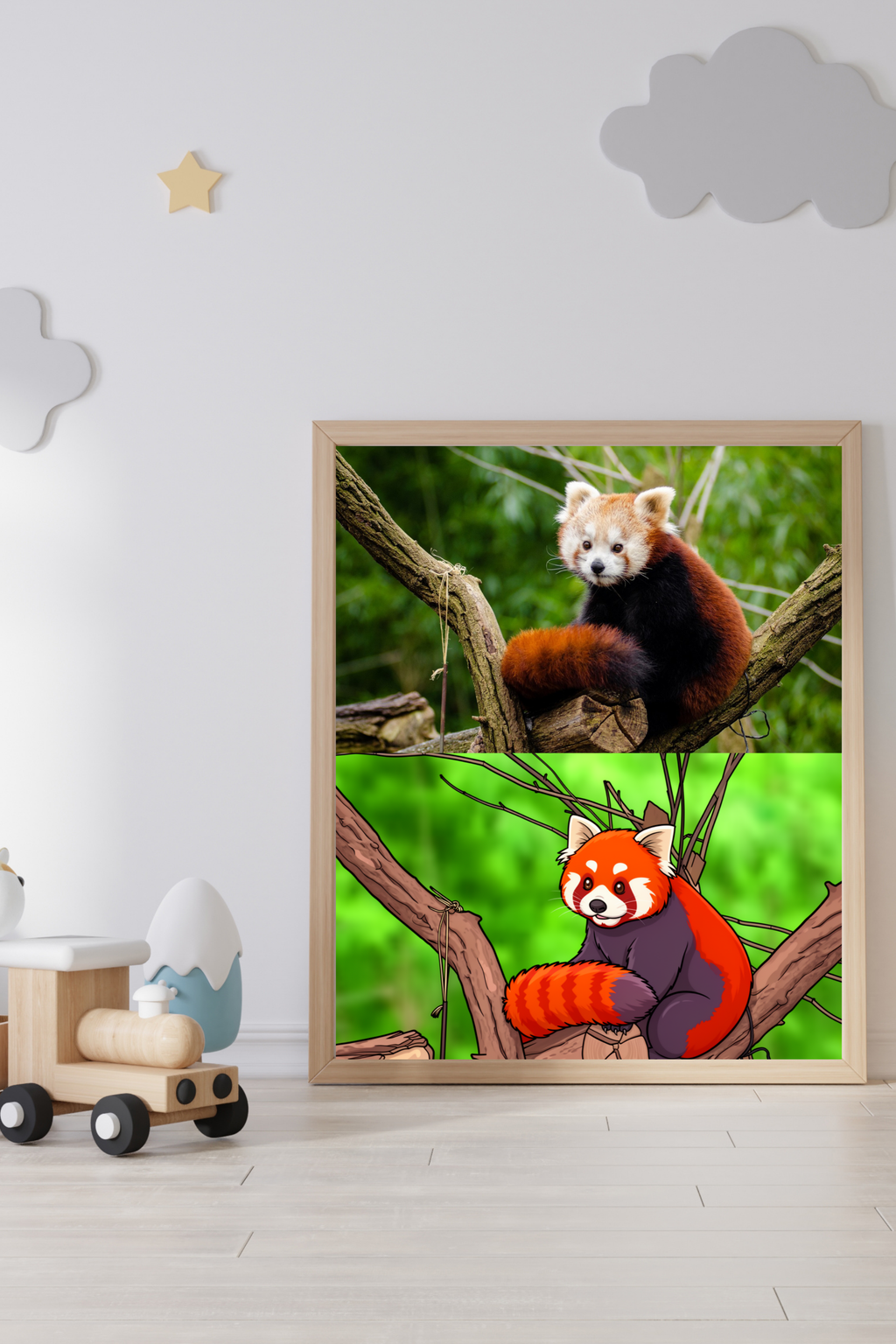 15 Animals Wall Art Bundle - Cartoon & Real Portraits - Instant Download