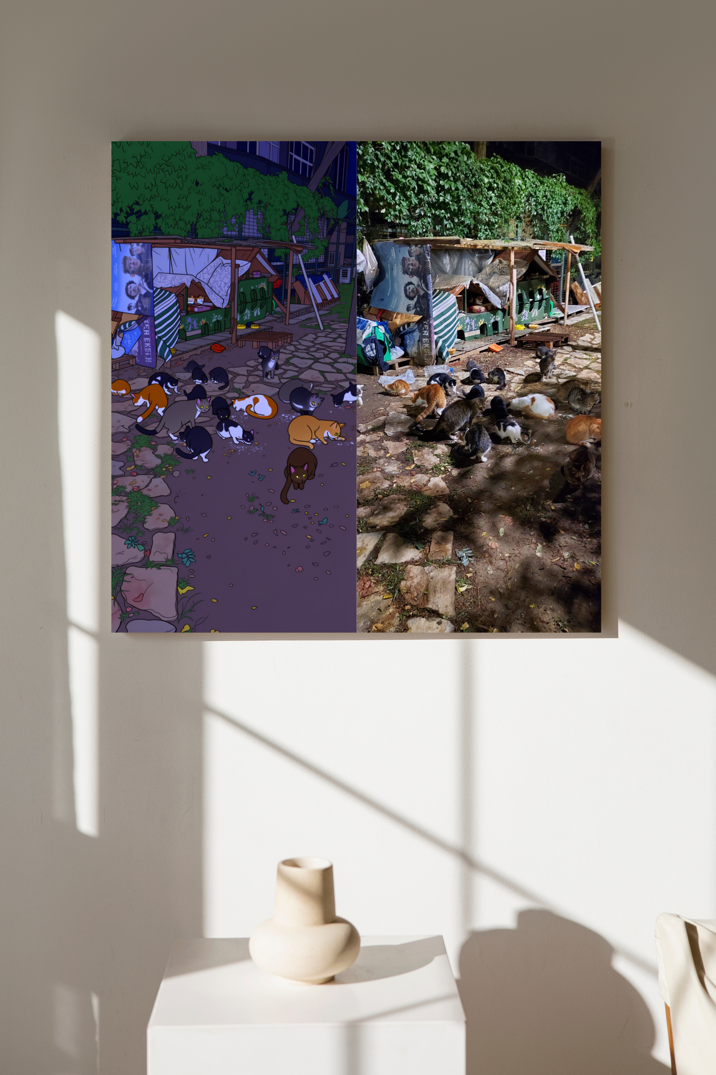 15 Animals Wall Art Bundle - Cartoon & Real Portraits - Instant Download