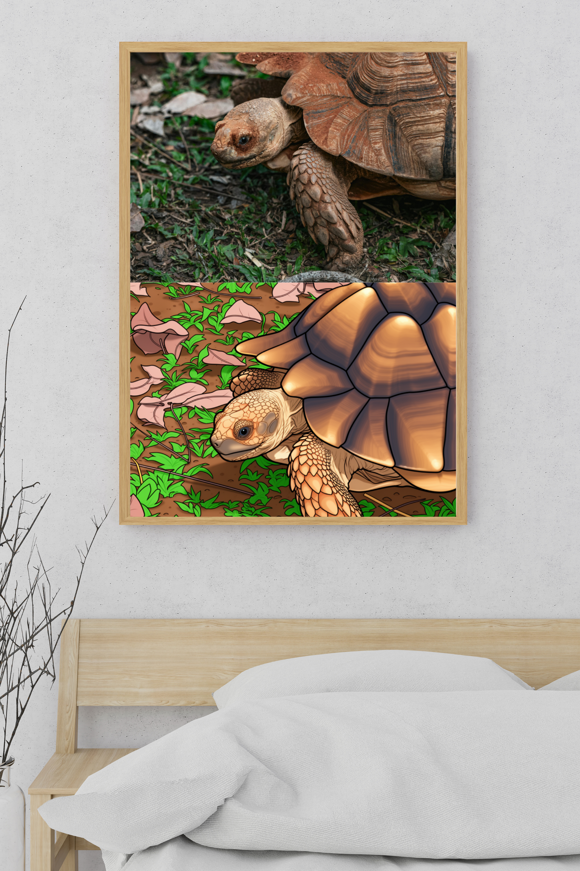 15 Animals Wall Art Bundle - Cartoon & Real Portraits - Instant Download