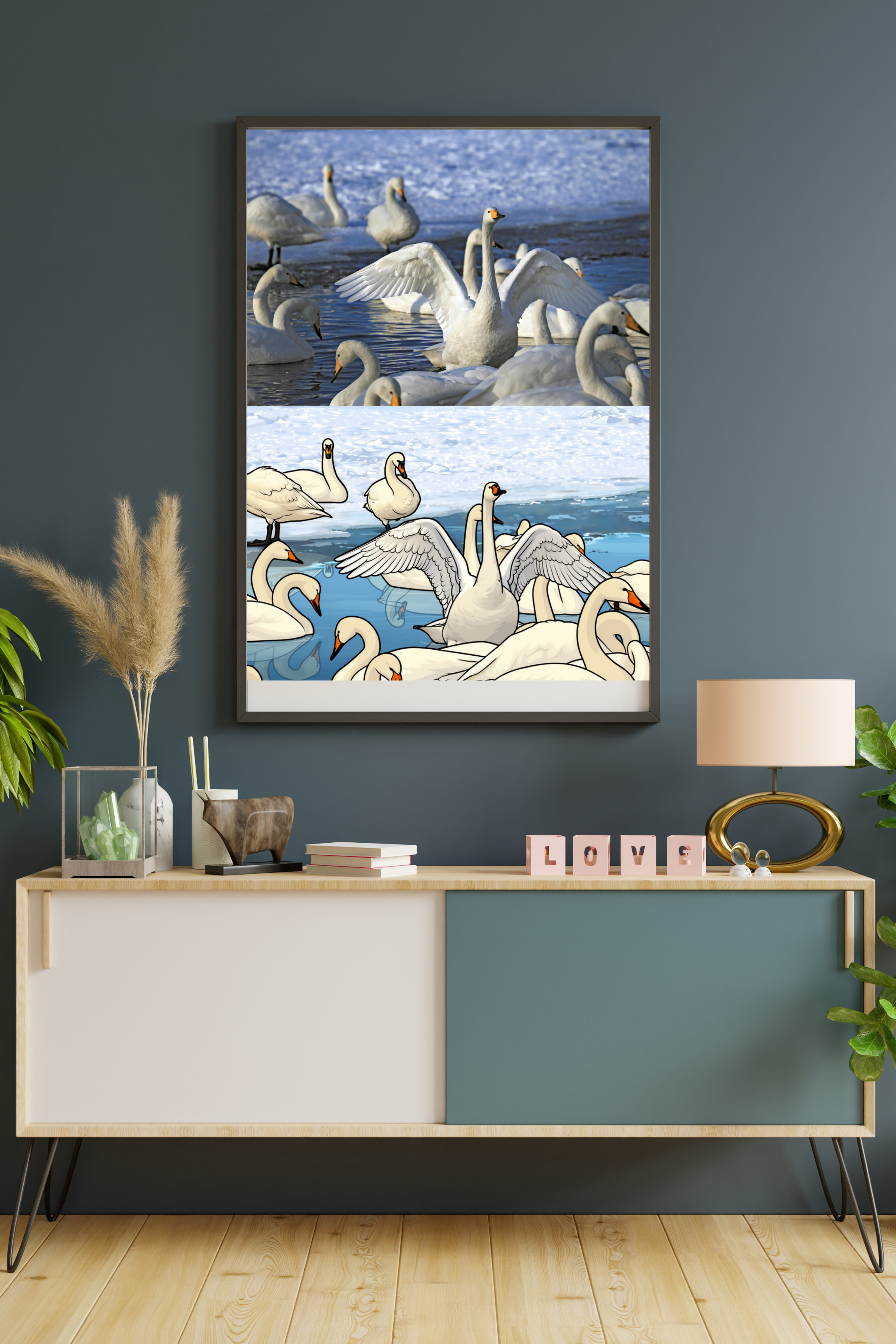 15 Animals Wall Art Bundle - Cartoon & Real Portraits - Instant Download