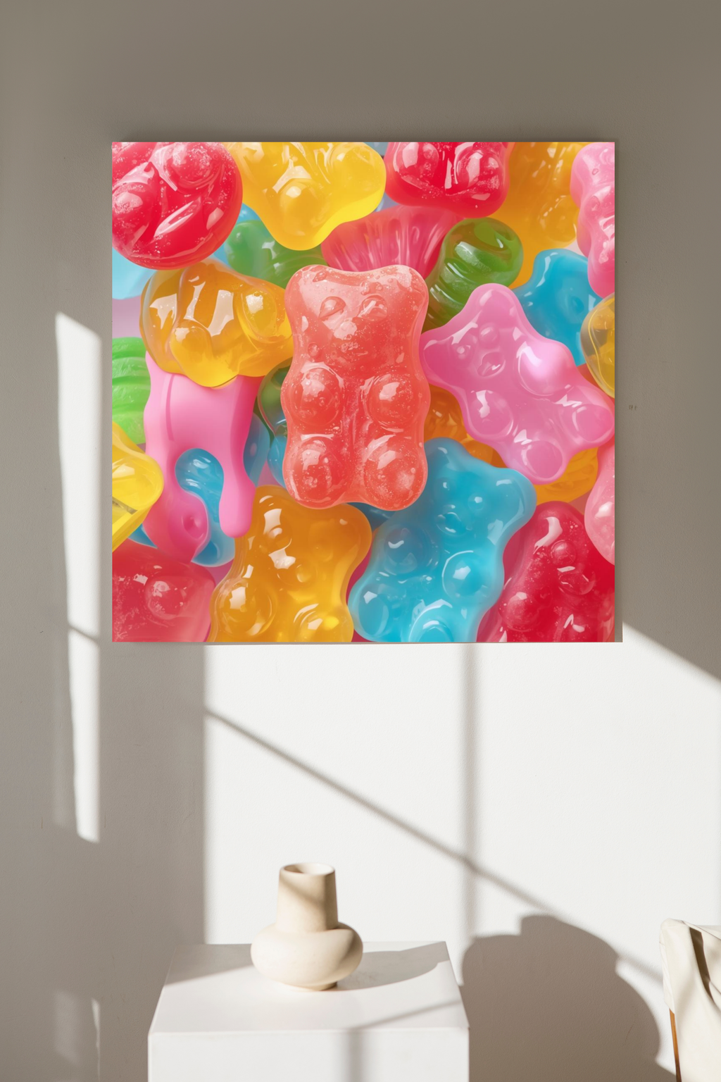 16 Gummy Bear Pictures Bundle - 5 Sizes for Kids Room, Nursery, Home Decor & Print on Demand