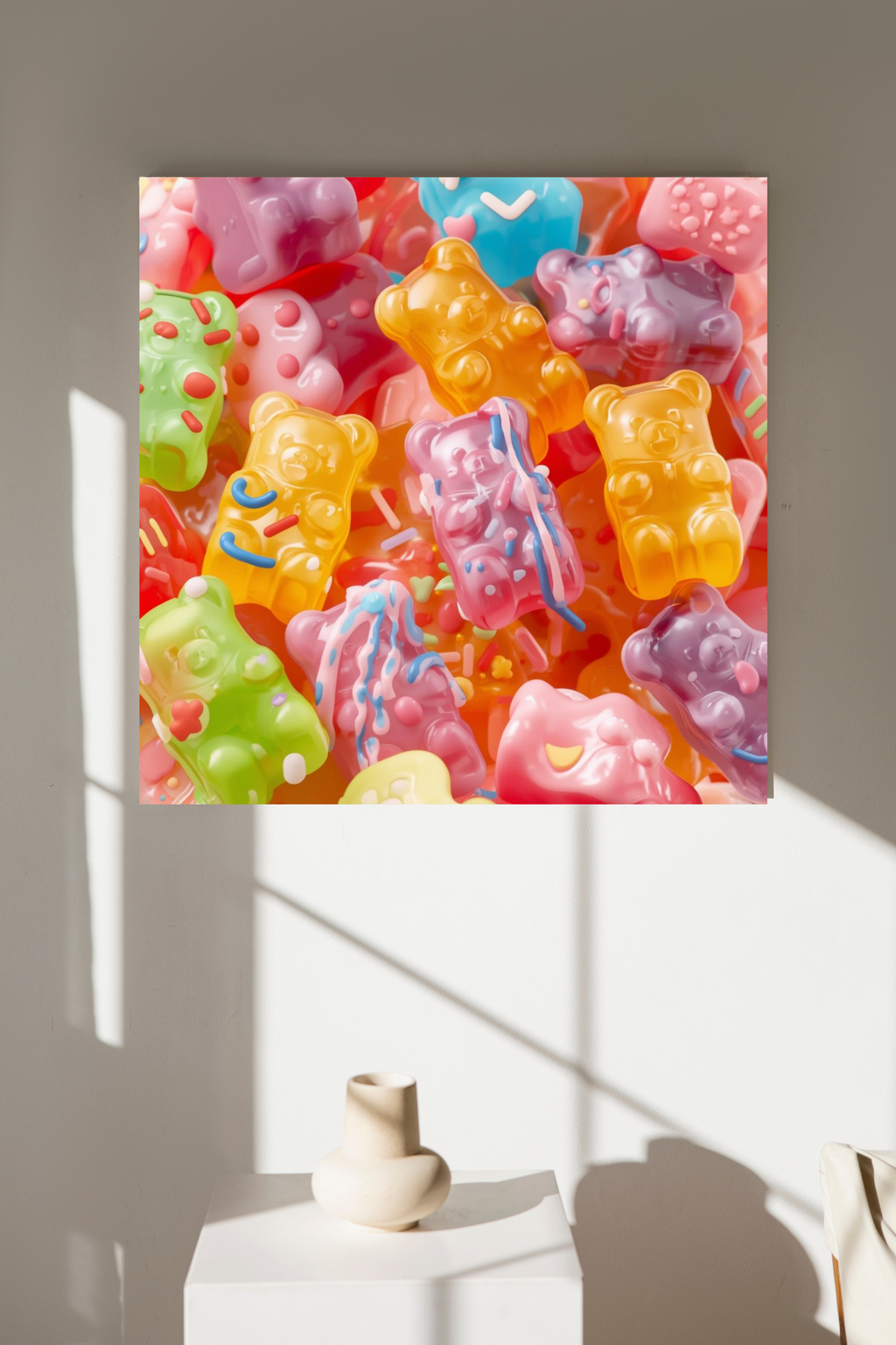 16 Gummy Bear Pictures Bundle - 5 Sizes for Kids Room, Nursery, Home Decor & Print on Demand