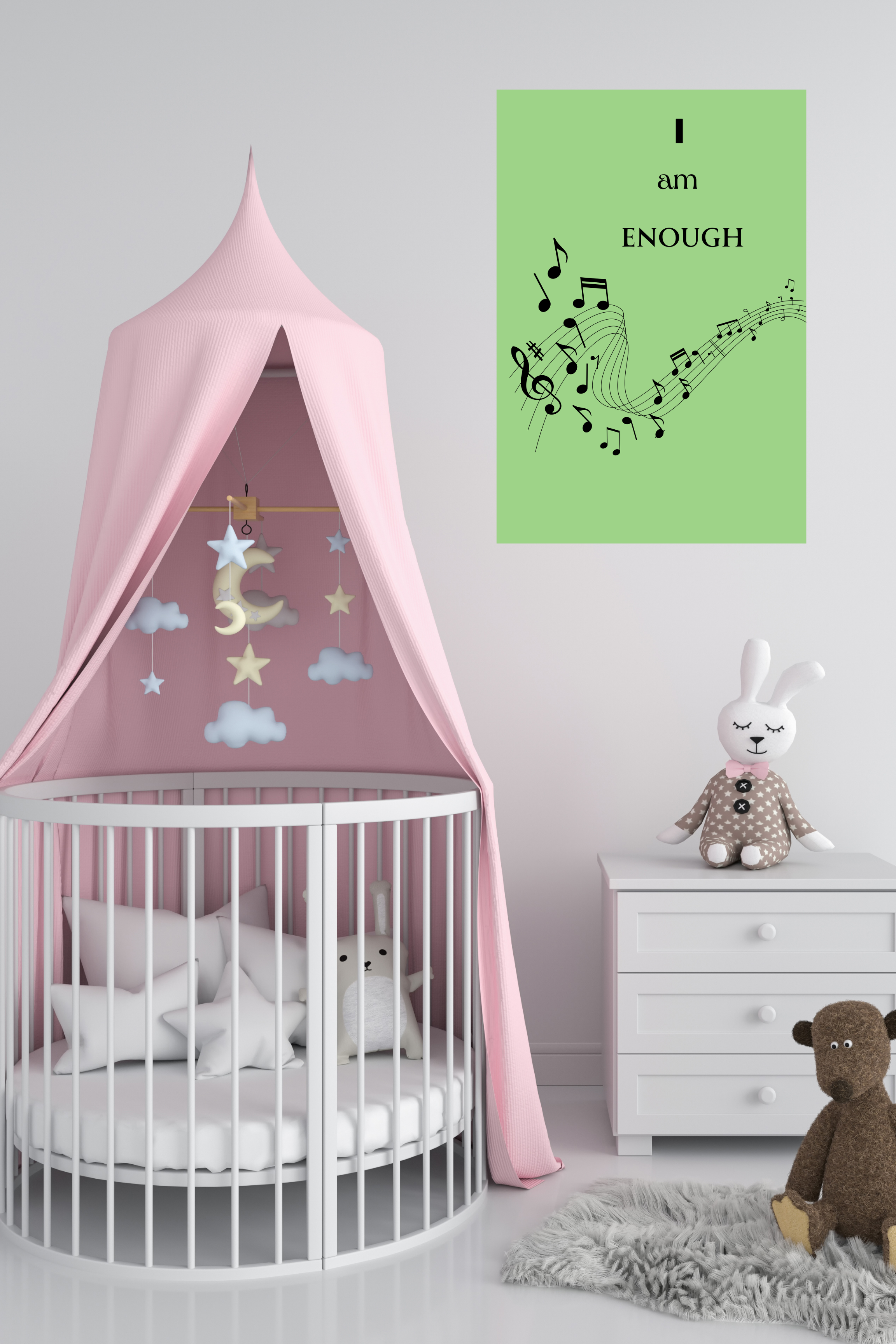 27 Musical Note Affirmations for Self-Love & Healing - Digital Wall Art
