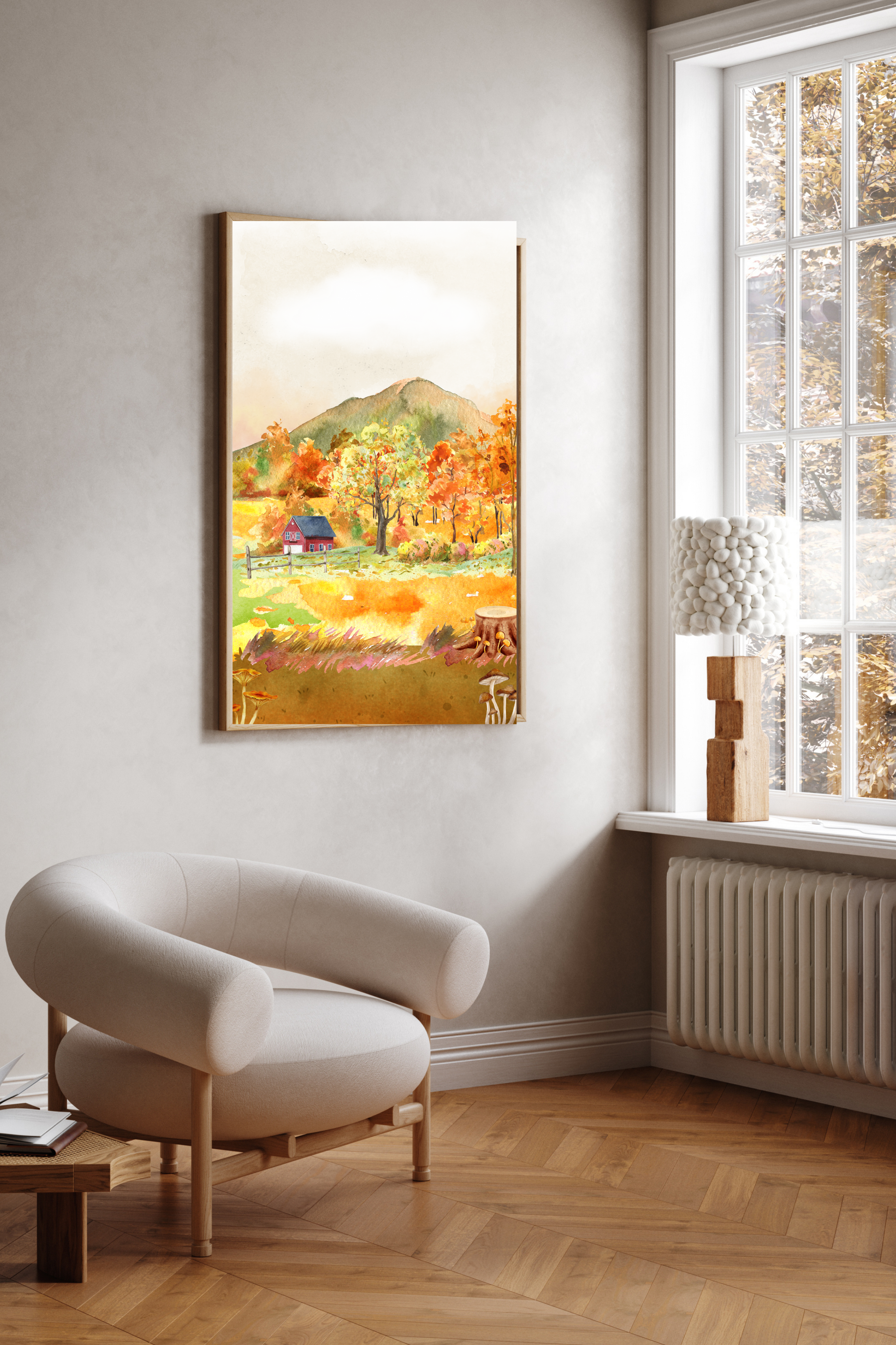 Seasons Portrait Wall Art (spring, summer, autumn & winter) - 24x36 Inch Digital Download for Home Decor & Print on Demand