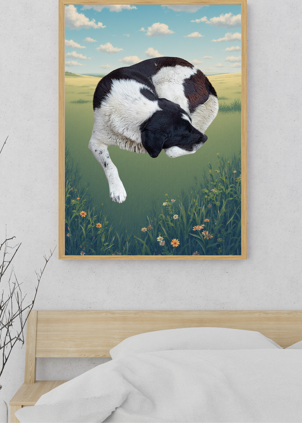 Sleeping Dog Wall Art - Kids Room, Home Decor & Print on Demand