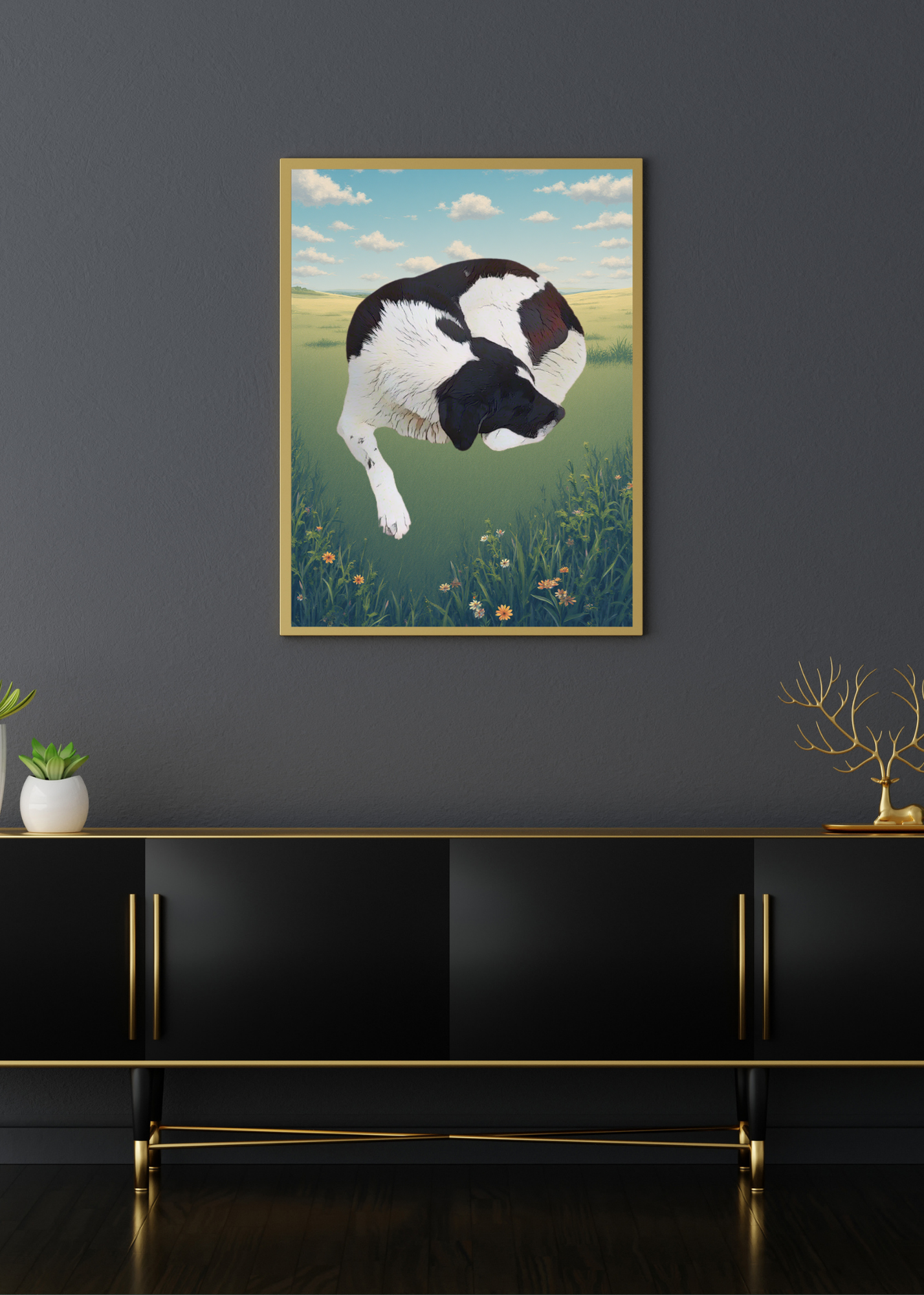 Sleeping Dog Wall Art - Kids Room, Home Decor & Print on Demand