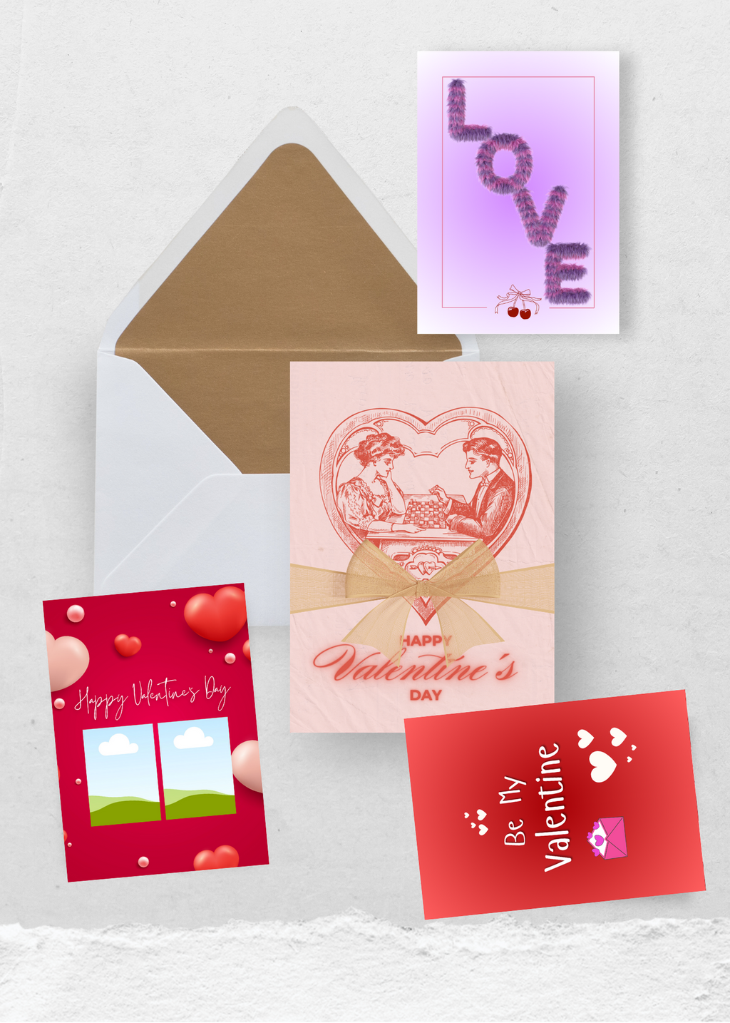 99 Valentine's Day Cards Bundle - 5-7 inch - Be My Valentine & Happy Valentine's Day - Print on Demand