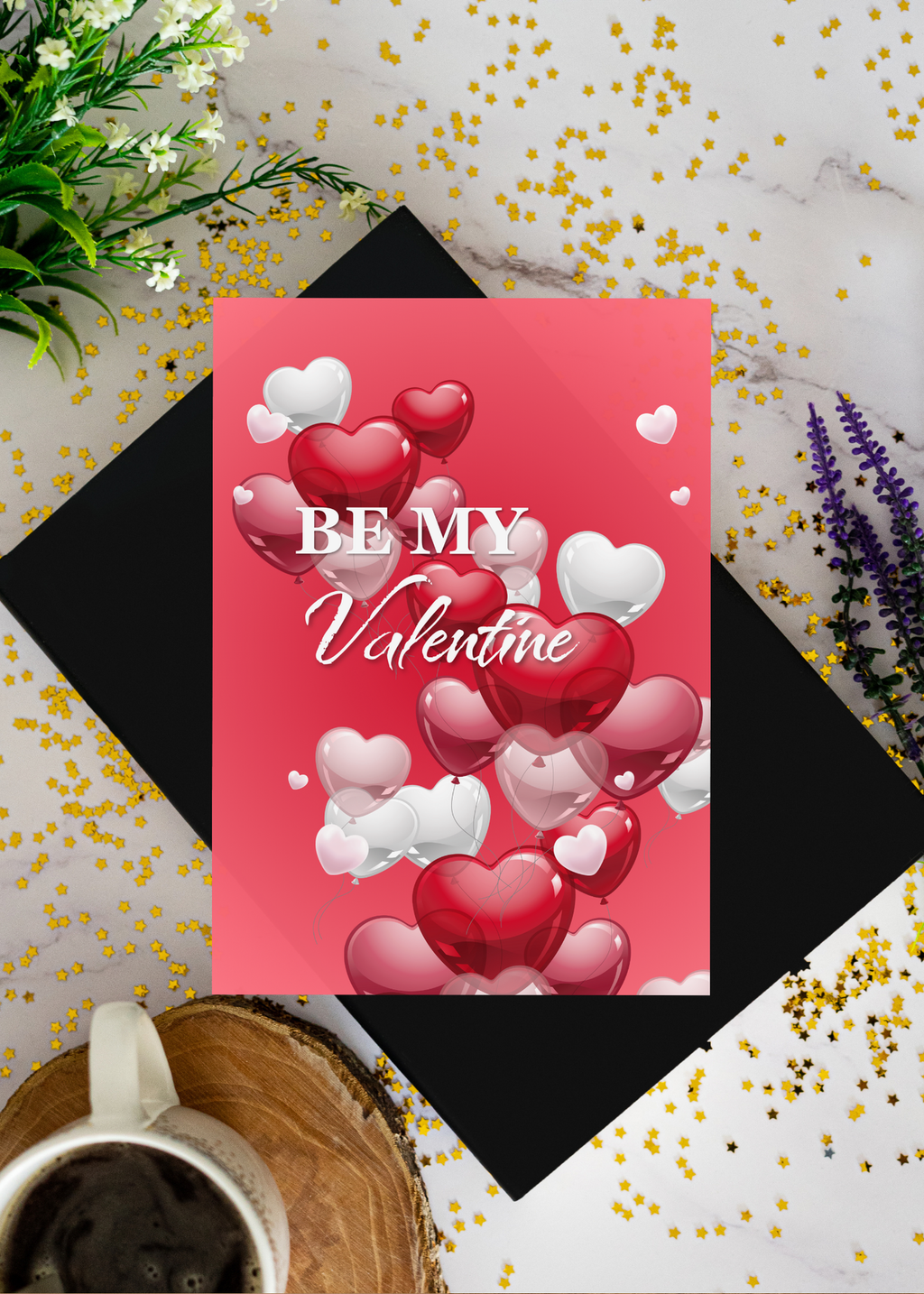 99 Valentine's Day Cards Bundle - 5-7 inch - Be My Valentine & Happy Valentine's Day - Print on Demand
