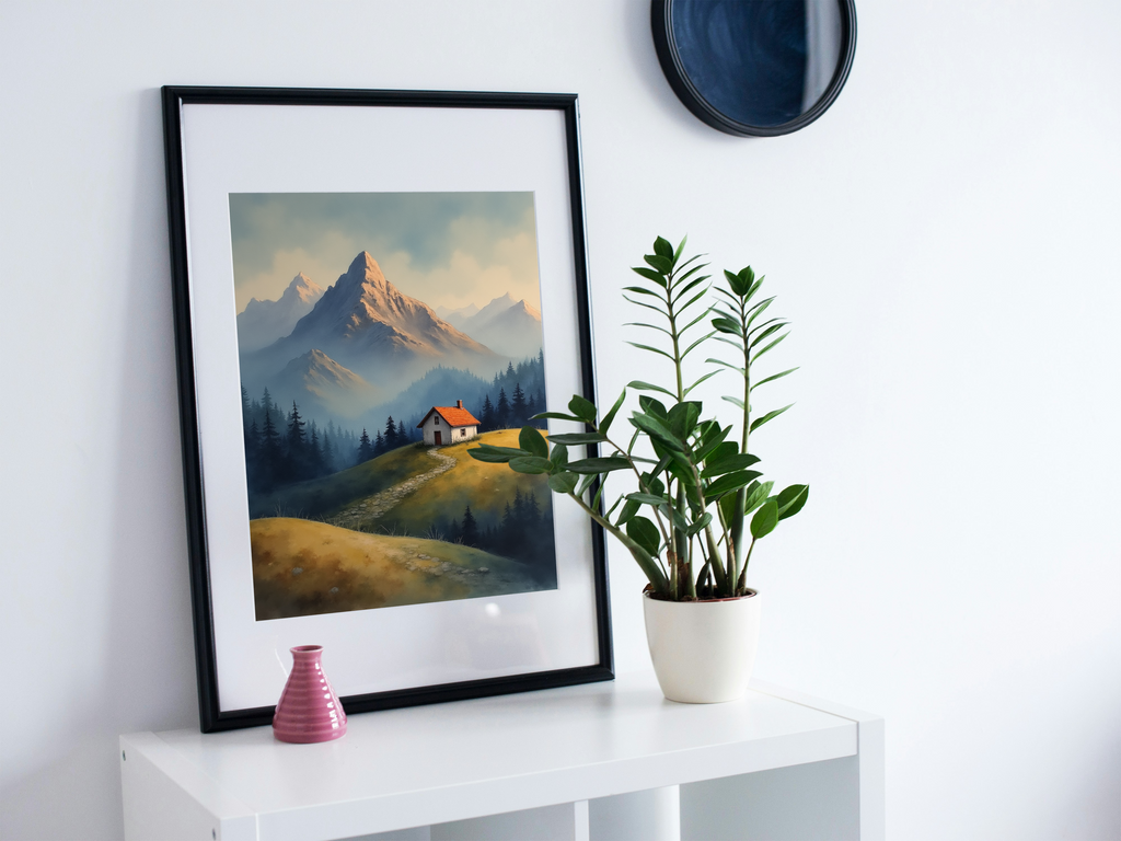 8 Mountain Wall Art Prints - Nature Landscape Digital Download for Home Decor & Print on Demand