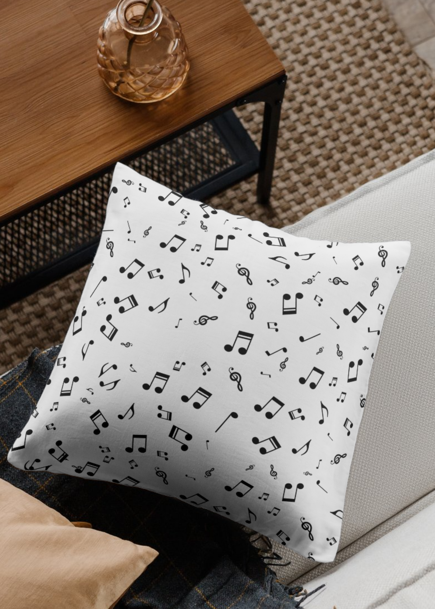 Music Notes Wall Art - 2 Sizes - Home & Studio Decor - Print on Demand - Instant Download