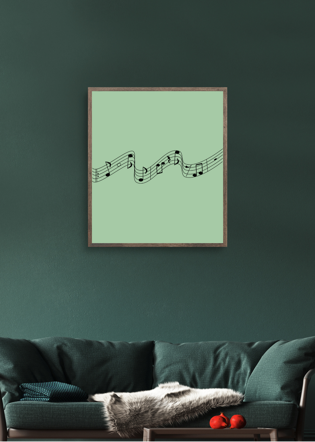 Music Notes Wall Art - 2 Sizes - Home & Studio Decor - Print on Demand - Instant Download