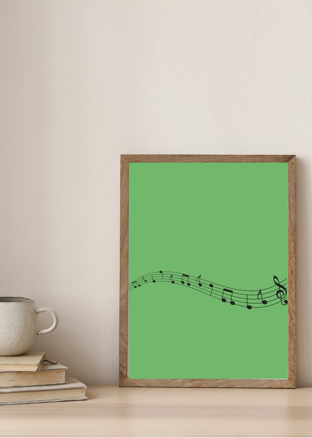 Music Notes Wall Art - 2 Sizes - Home & Studio Decor - Print on Demand - Instant Download