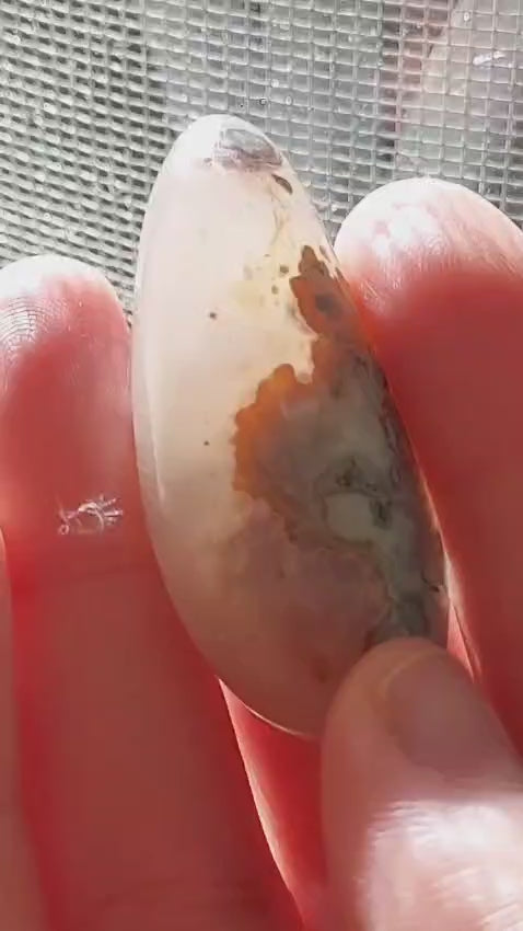 Flower Agate Gemstone | Natural Cherry Blossom Agate | Healing Crystal